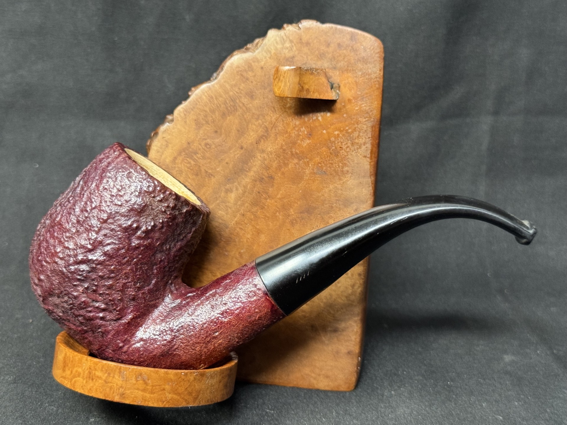 Oldenkott Nicofry 51 Red Sandblast Bent Billiard w/ Meerschaum 1926-2026 Estate Pipe 10