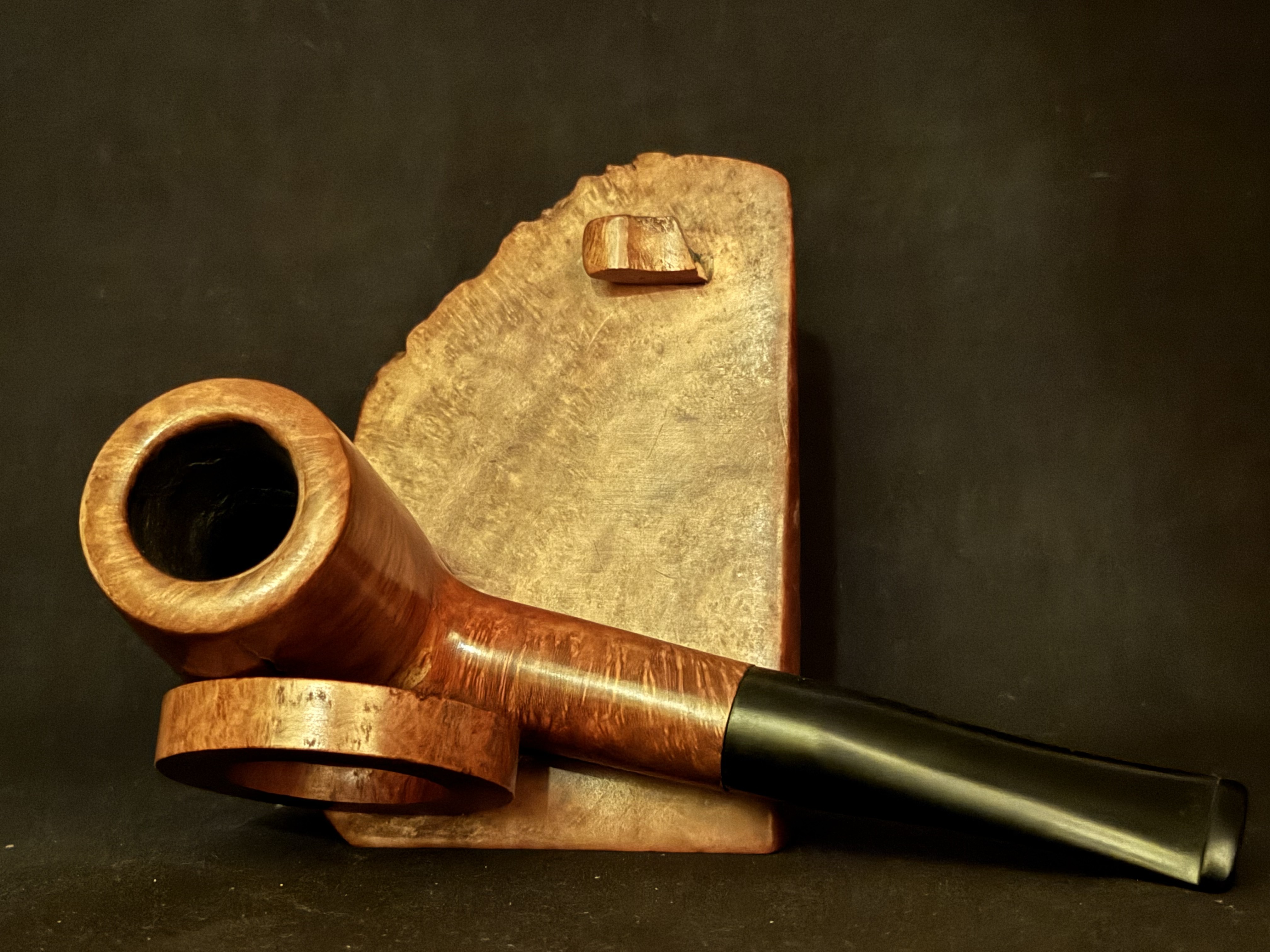 Oldenkott Piccadilly Smooth Straight Billiard Estate Pipe - German Made Vulcanite Stem 5