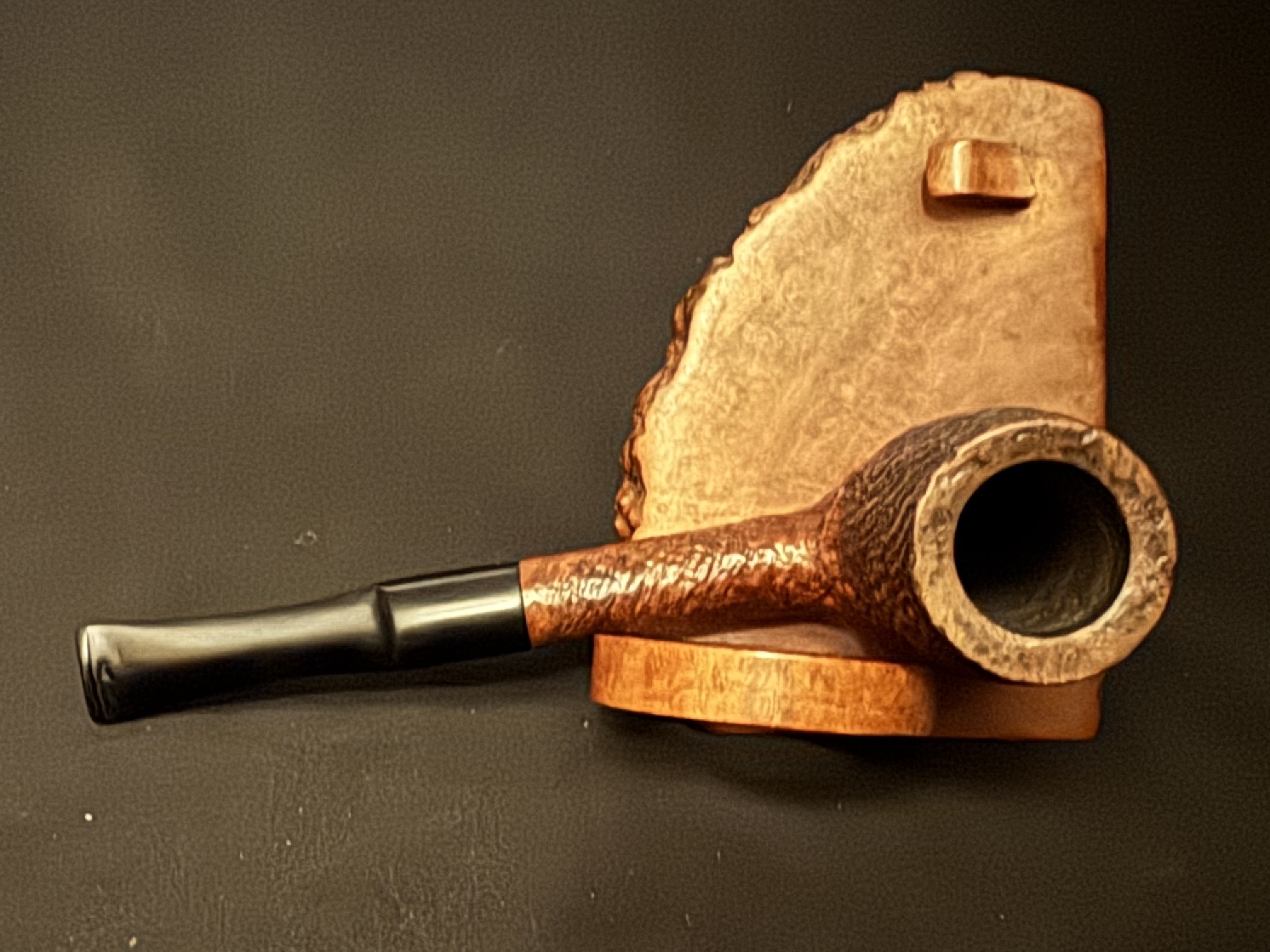 Oldenkott Progress Super Briar Derby 52 Sandblast Straight Billiard Estate Pipe 5