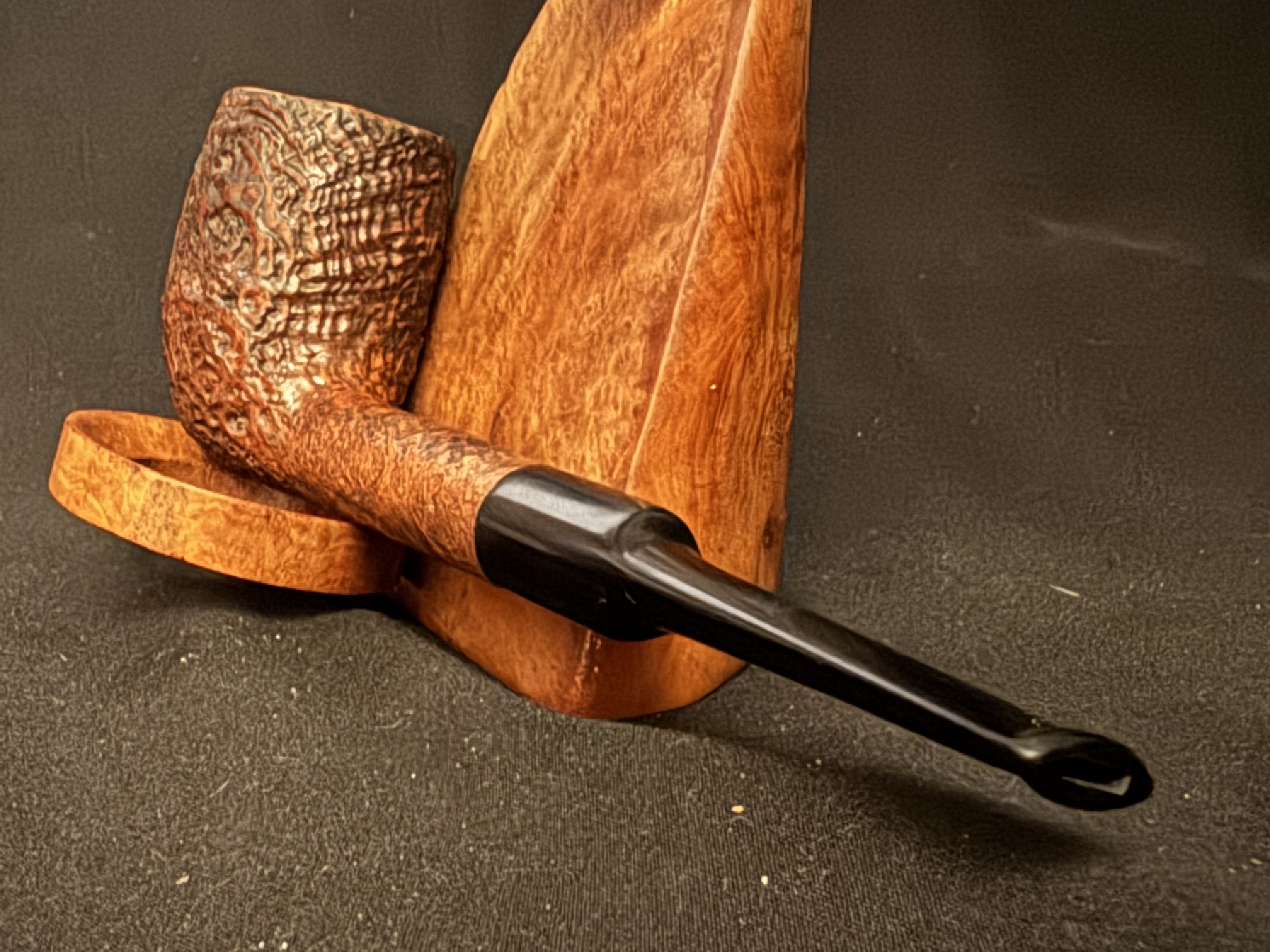 Oldenkott Progress Super Briar Derby 52 Sandblast Straight Billiard Estate Pipe 7