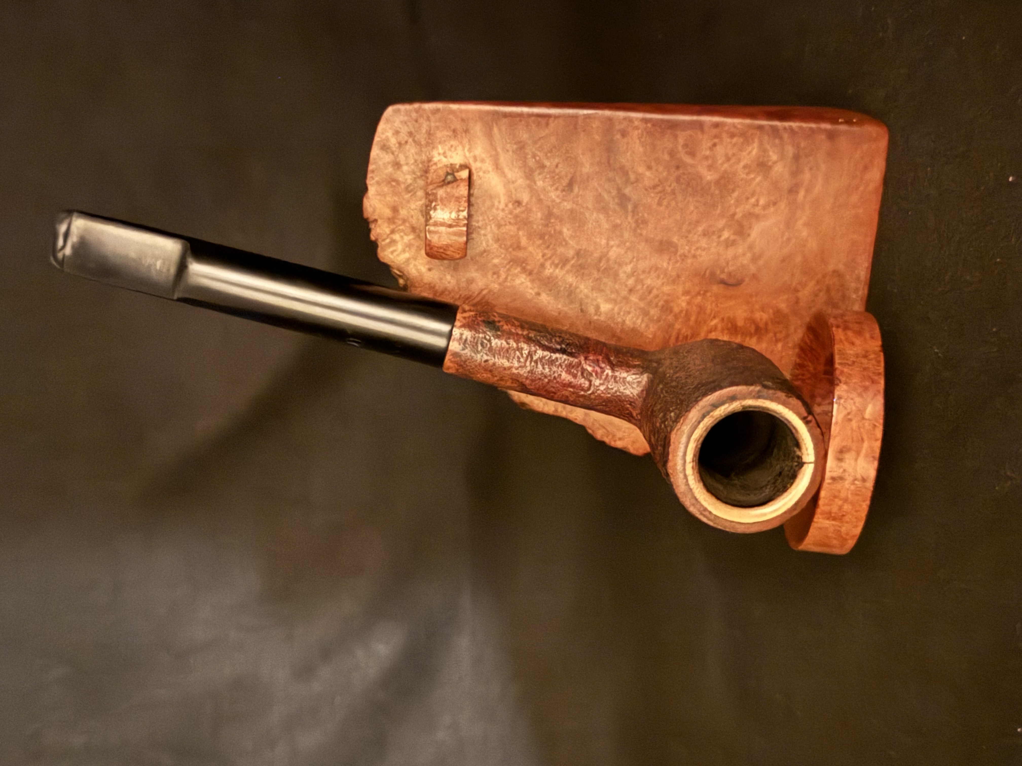 Oldenkott Florett 788 Sandblast Straight Billiard Vulcanite Estate Pipe 2
