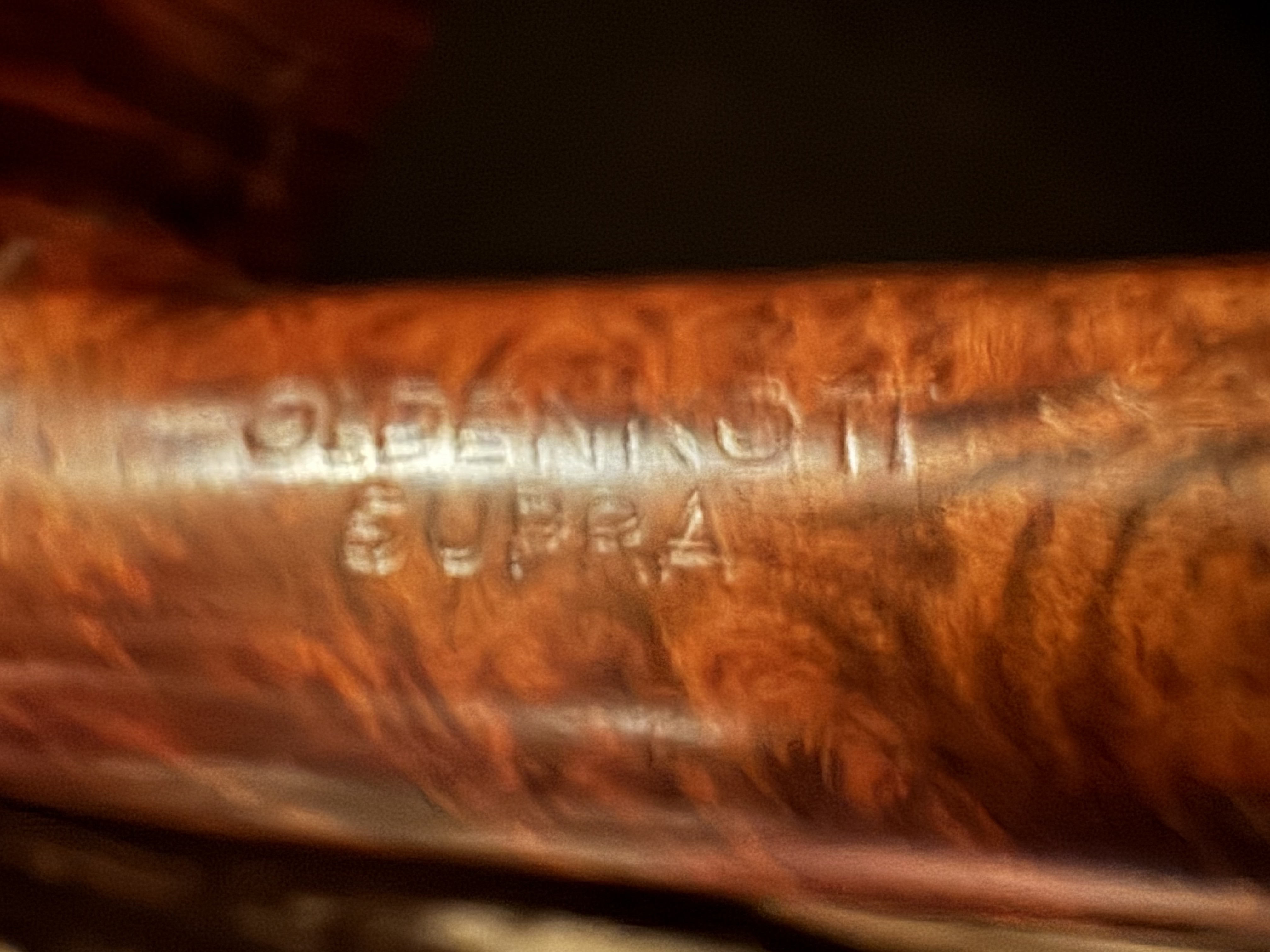 Oldenkott Supra Estate Pipe - Large Bent Briar, Smooth Finish, Vulcanite Fishtail Stem, 9mm Filter 9