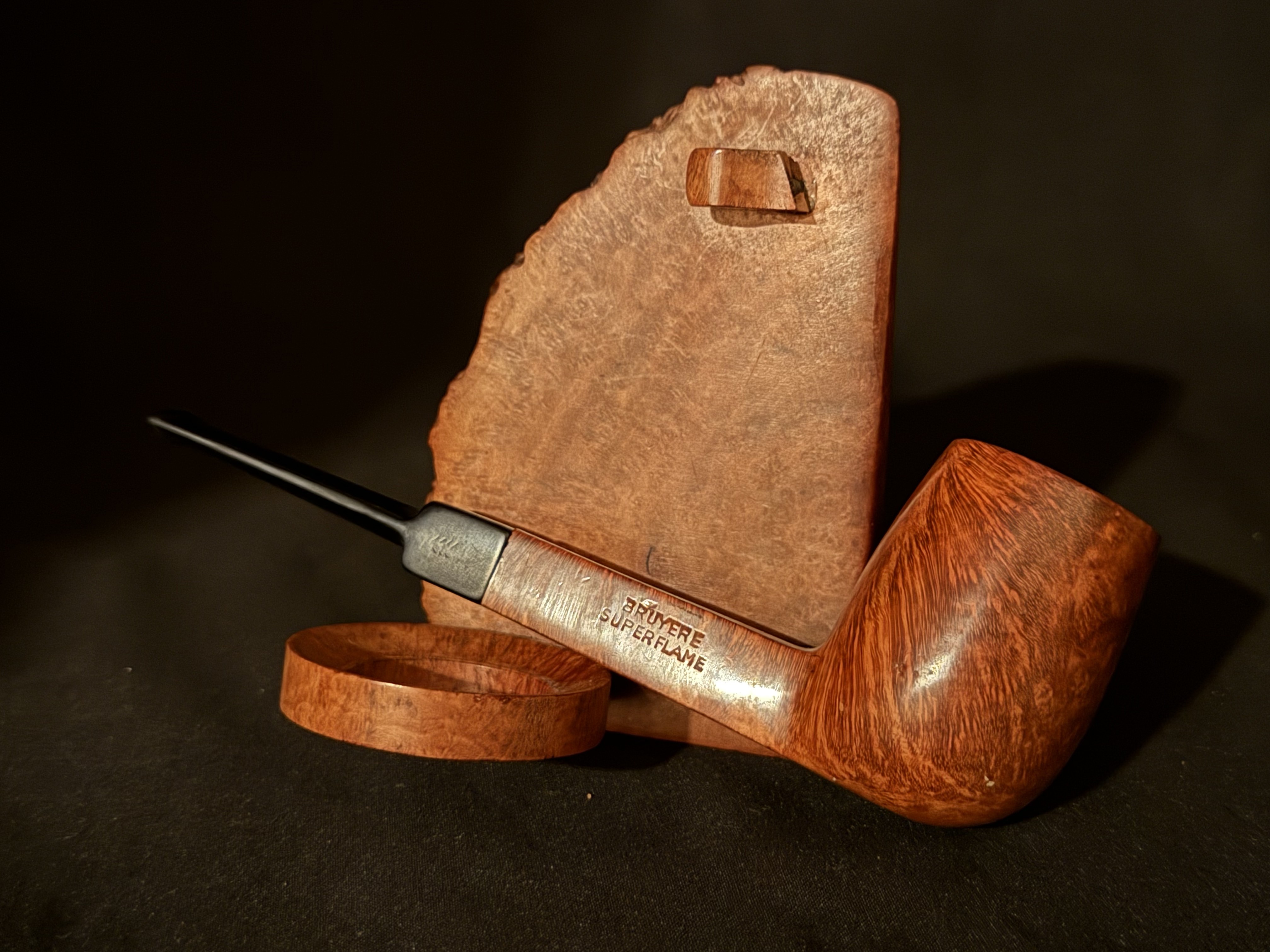 Oldenkott Tradition 824 Smooth Billiard Estate Pipe, Vulcanite Stem 6