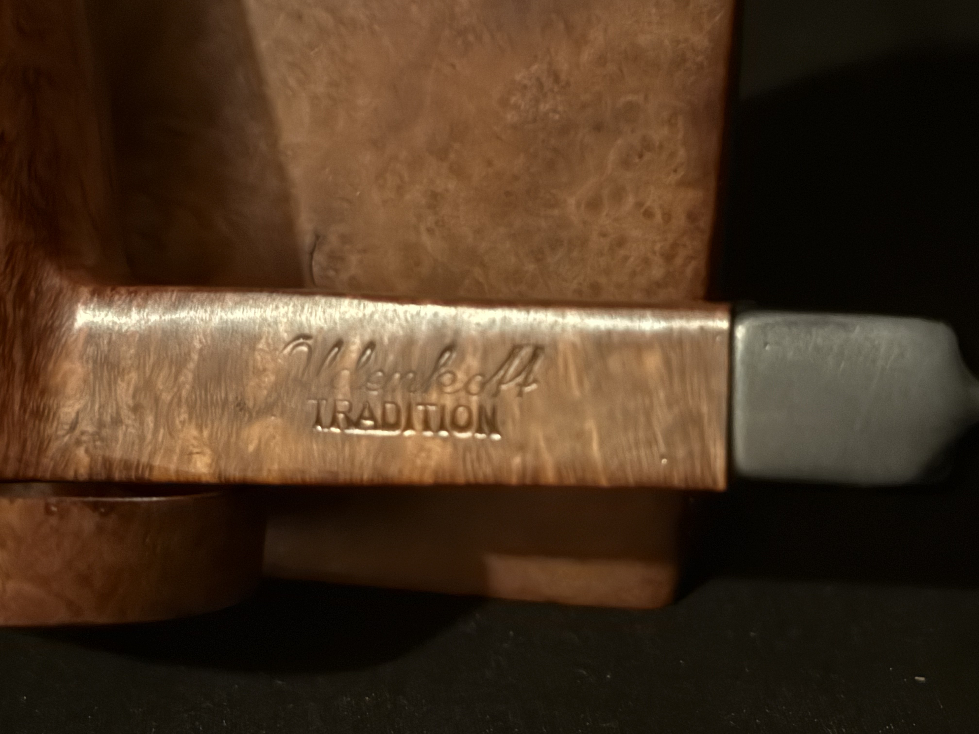 Oldenkott Tradition 824 Smooth Billiard Estate Pipe, Vulcanite Stem 9