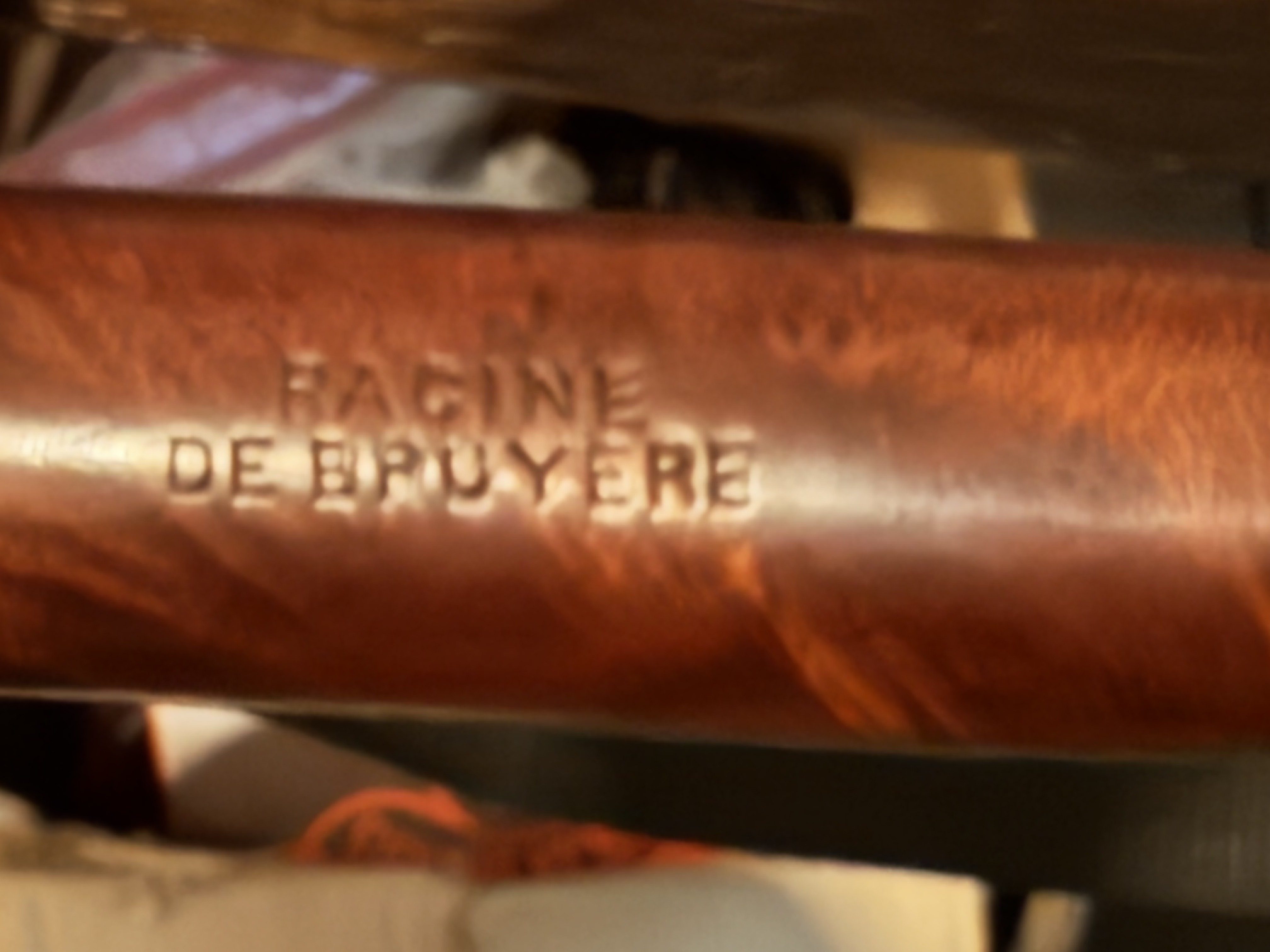 Pacine De Bruyere Smooth Straight Billiard Briar Pipe - Vulcanite Tapered Stem, Fishtail, No Filter, Estate