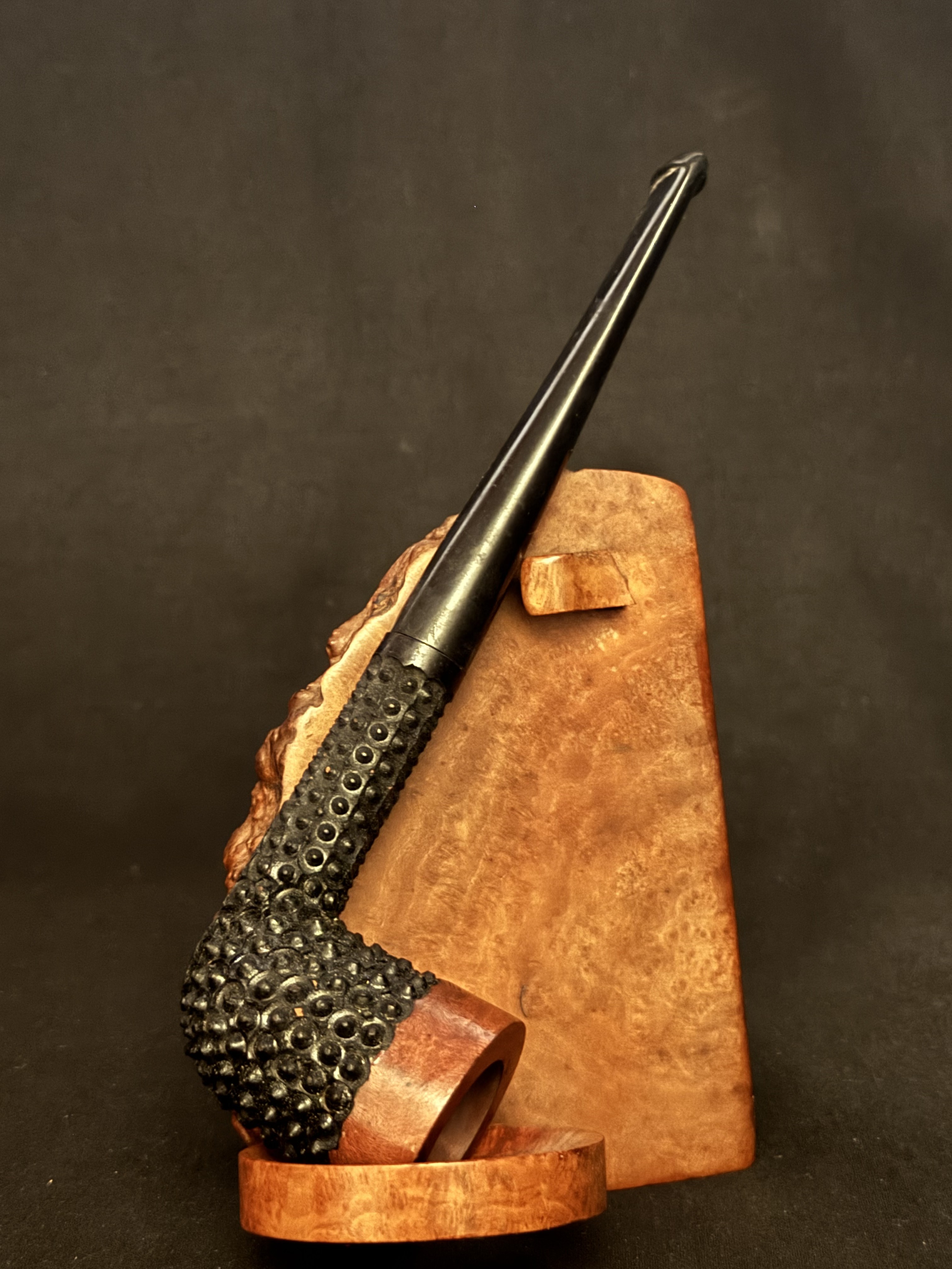 Partridge Handmade 211 Straight Dublin Black Rusticated Estate Pipe 2