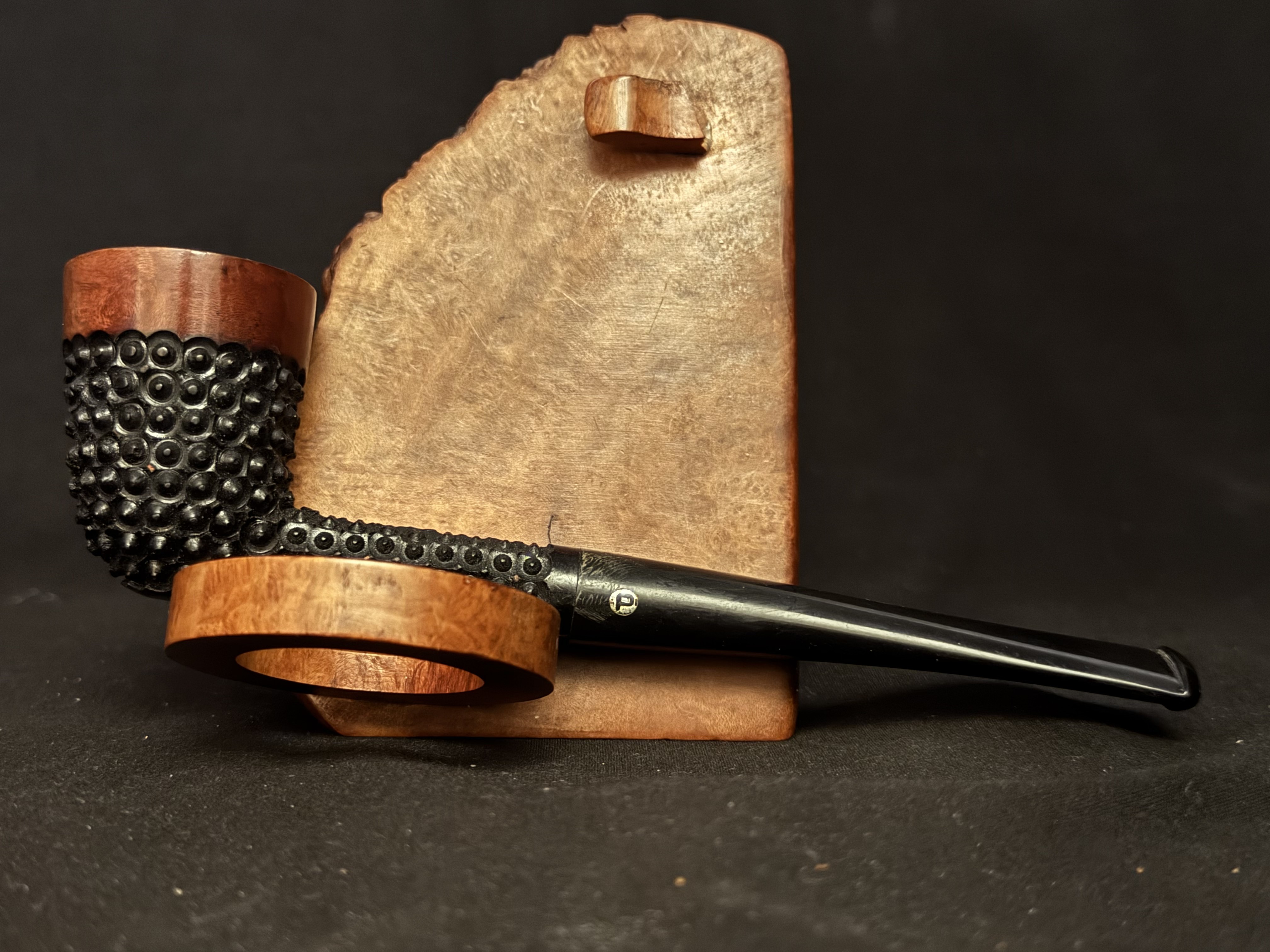 Partridge Handmade 211 Straight Dublin Black Rusticated Estate Pipe 3