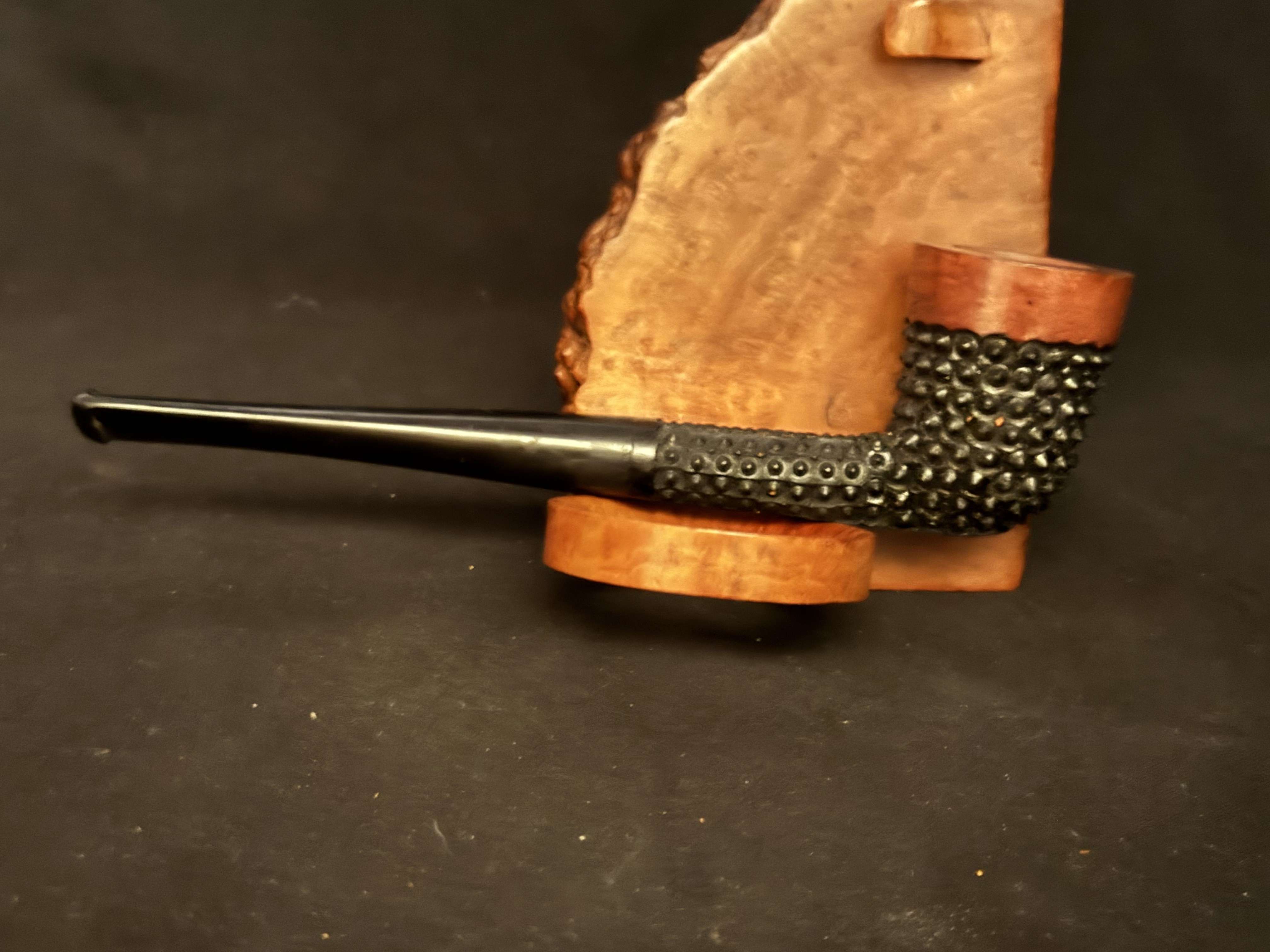Partridge Handmade 211 Straight Dublin Black Rusticated Estate Pipe 4