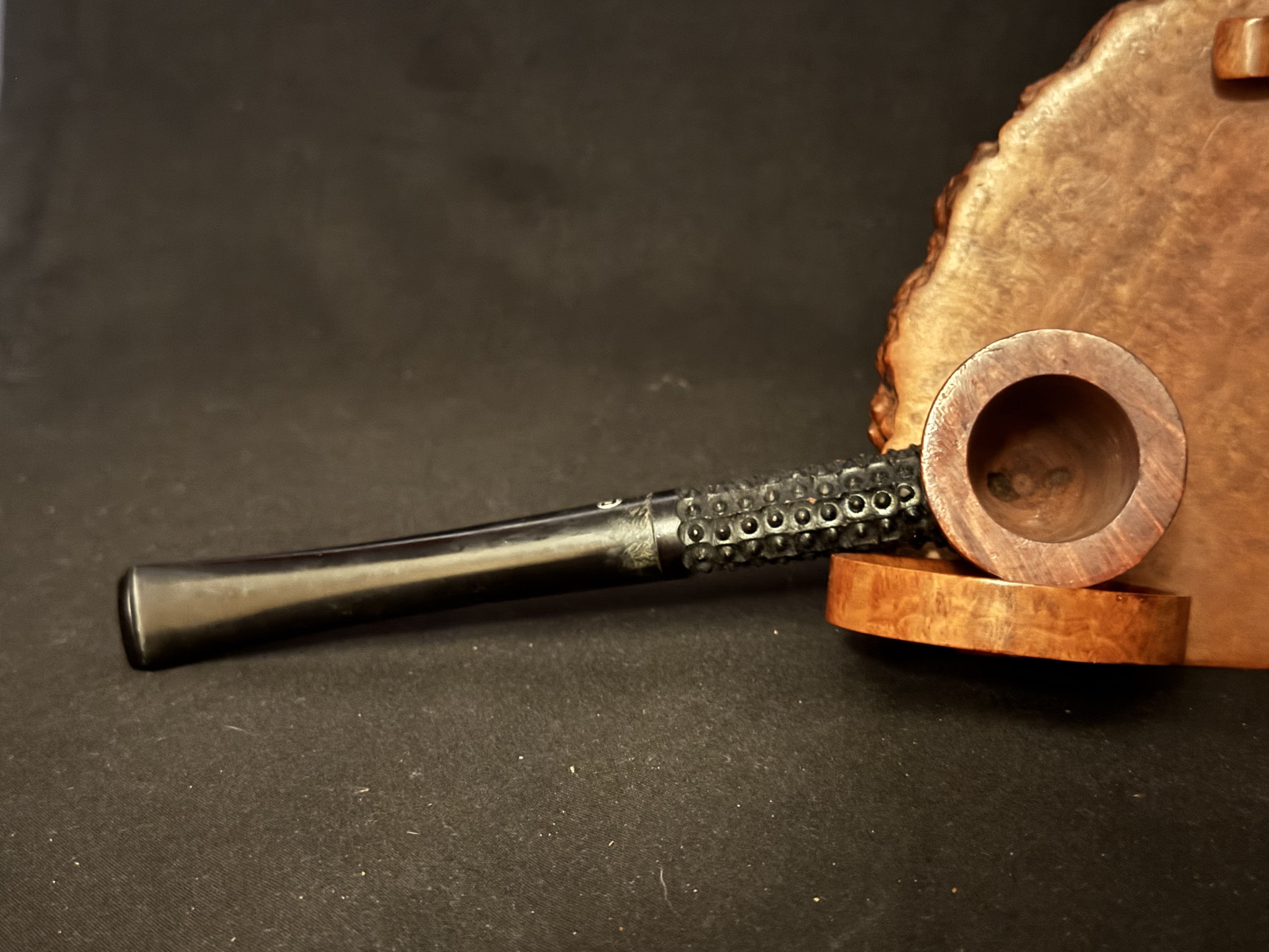 Partridge Handmade 211 Straight Dublin Black Rusticated Estate Pipe 5