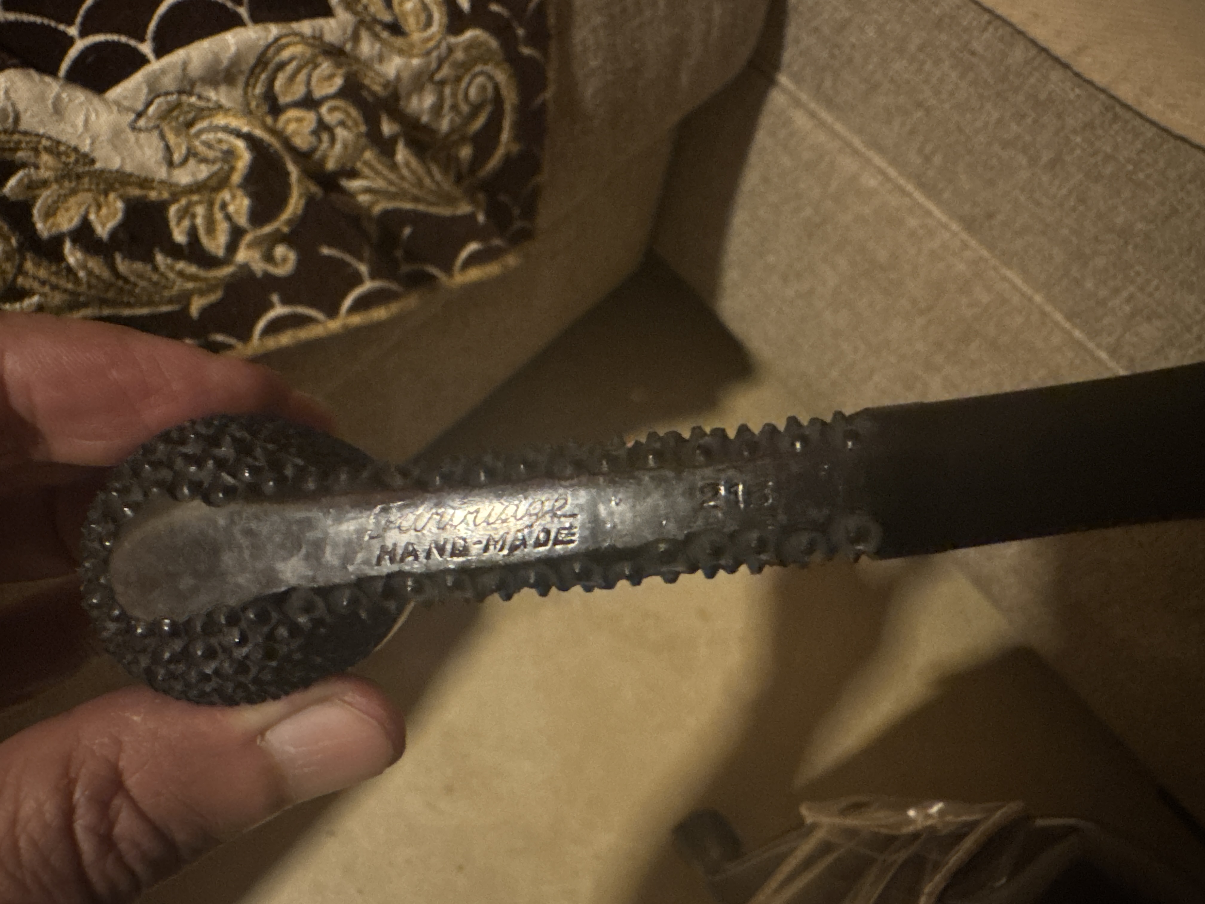 Partridge Handmade 213 Canadian Black Rusticated Unsmoked Estate Pipe 10