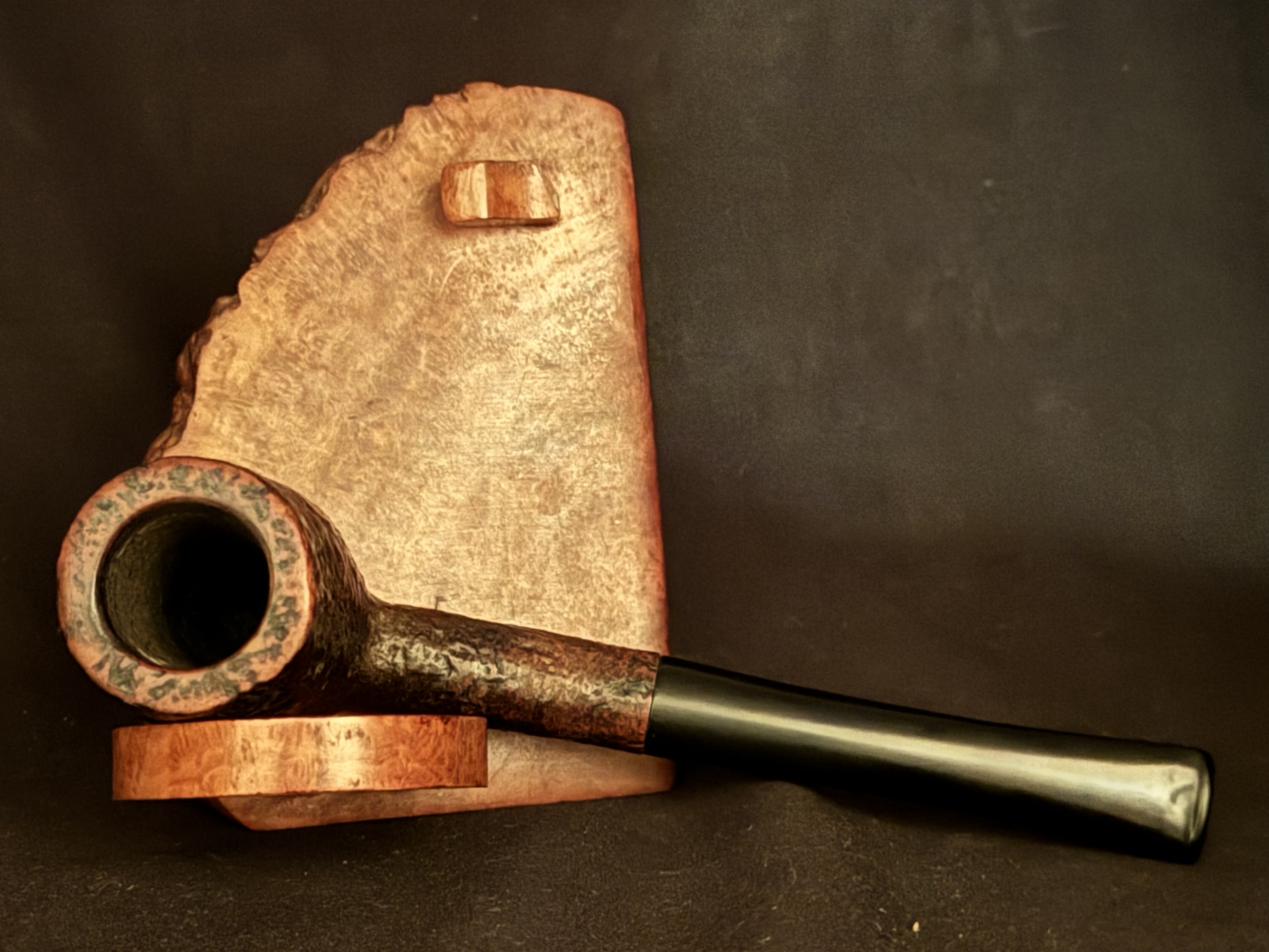 Peter Piper London Made 1331 Sandblast Straight Billiard Vulcanite Tapered Stem Estate Pipe 5