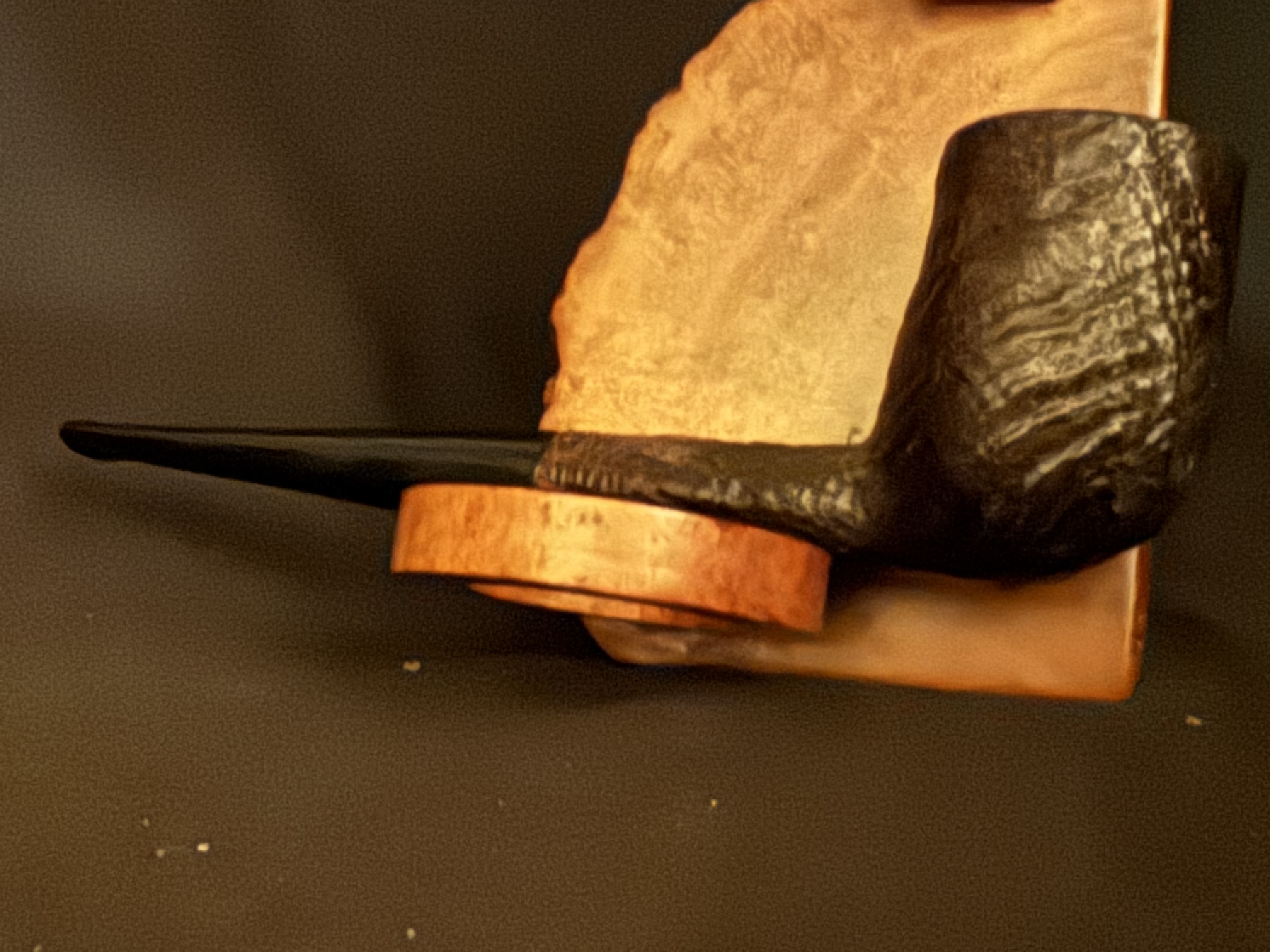 Peter Piper London Made 1331 Sandblast Straight Billiard Vulcanite Tapered Stem Estate Pipe 7