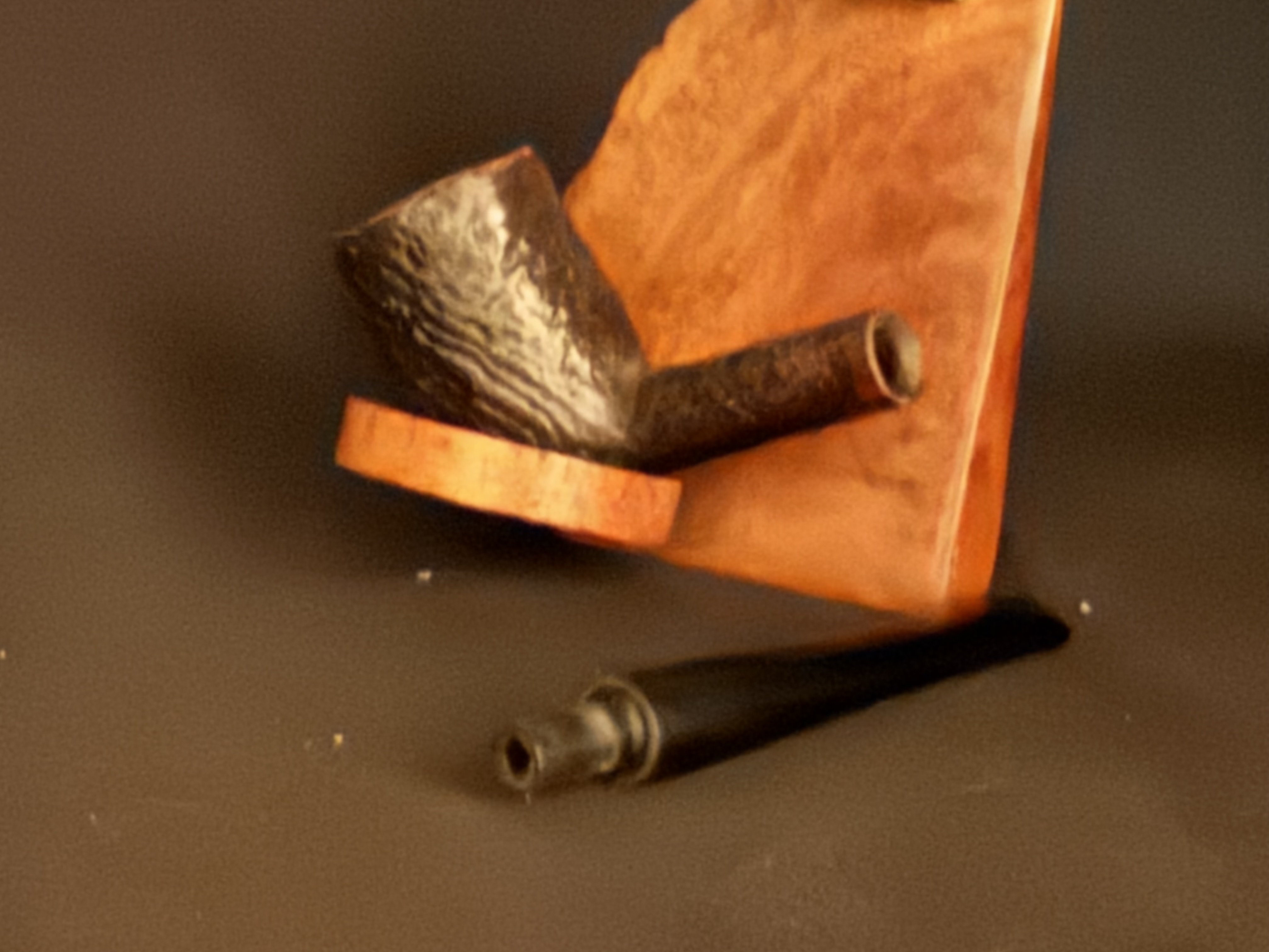 Peter Piper London Made 1331 Sandblast Straight Billiard Vulcanite Tapered Stem Estate Pipe 9
