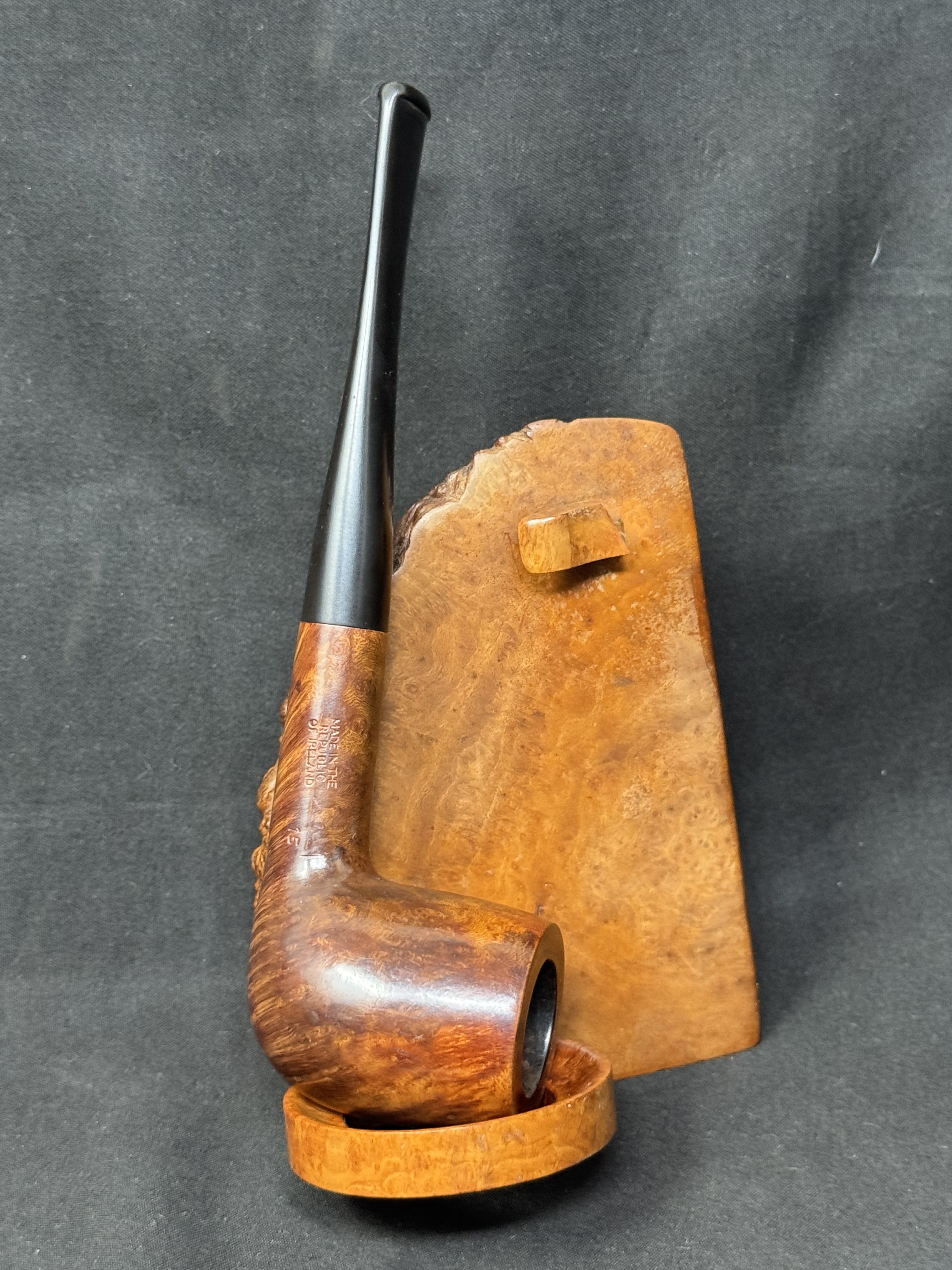 Peterson Aran 15 Smooth Straight Billiard Estate Pipe - Irish Briar Fishtail 3