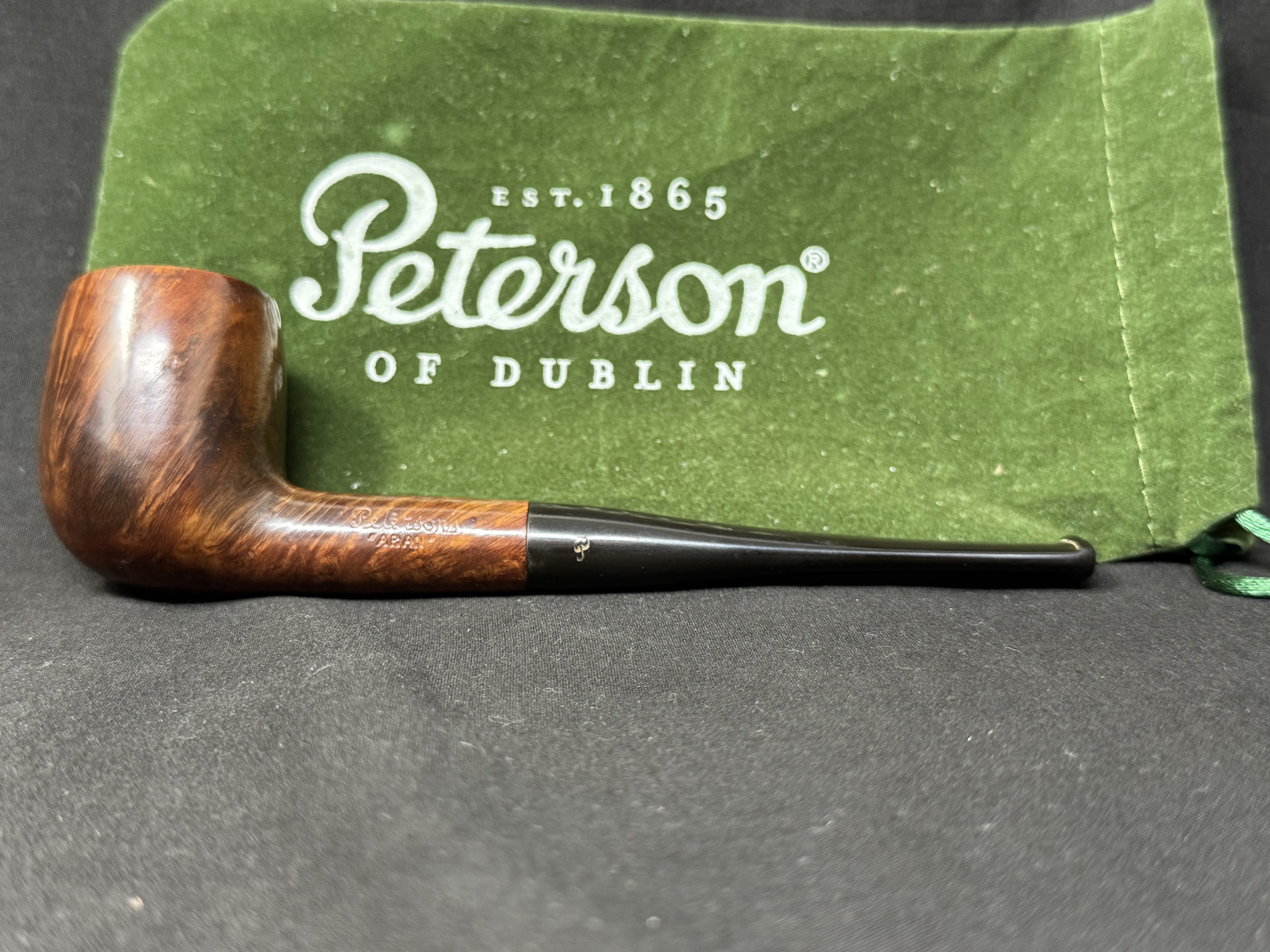 Peterson Aran 15 Smooth Straight Billiard Estate Pipe - Irish Briar Fishtail