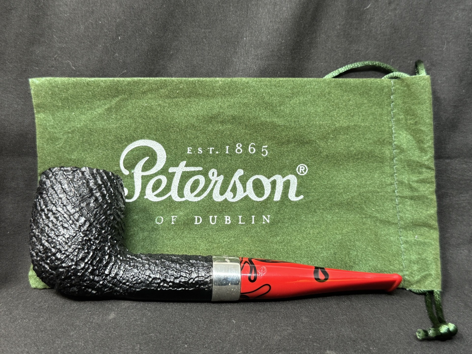 Peterson Dracula 106 Billiard Sandblast Estate Pipe, Dublin Ireland 6