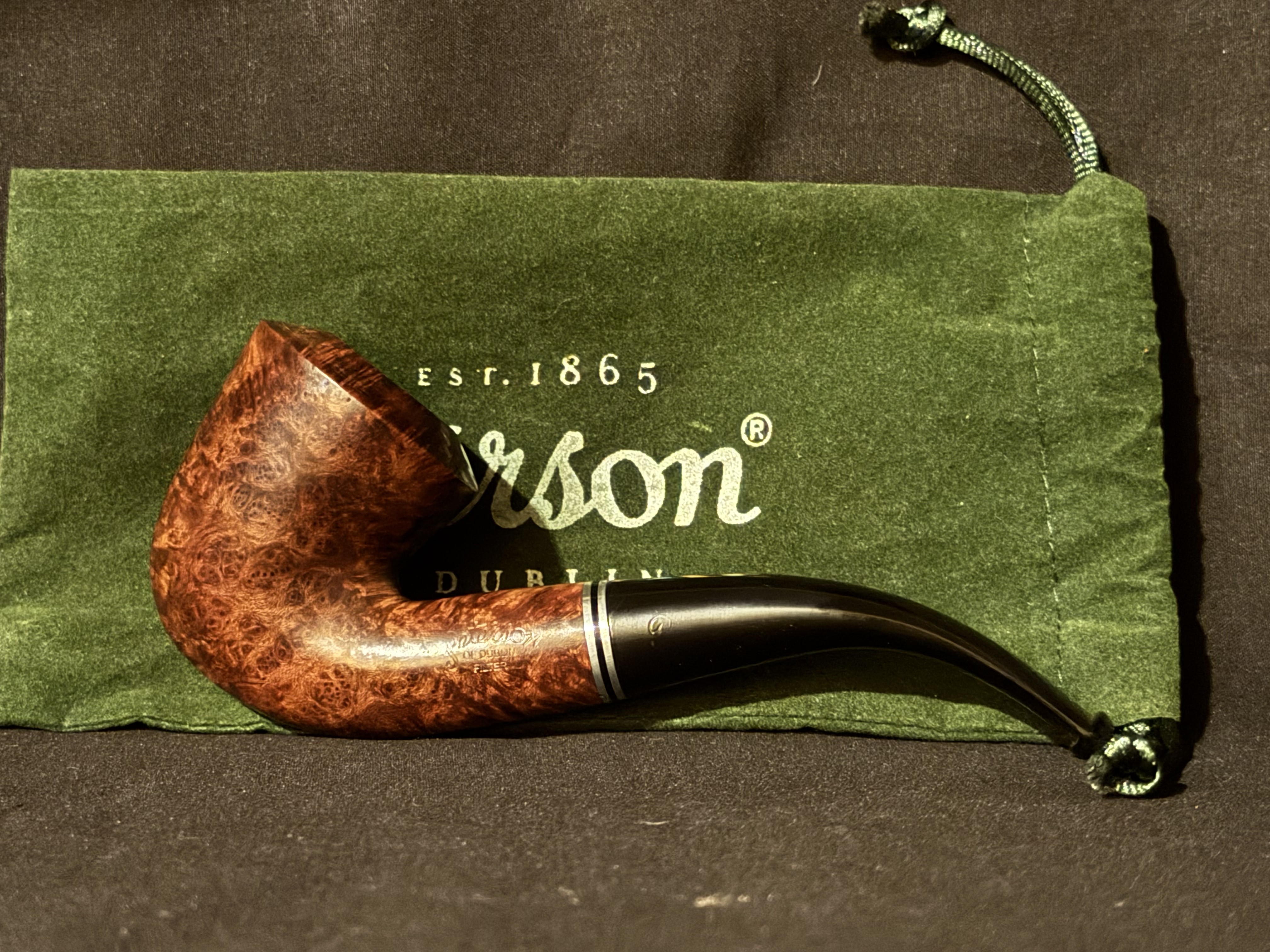 Peterson Dublin Filter B10 Bent Smooth Briar 9mm Estate Pipe 3