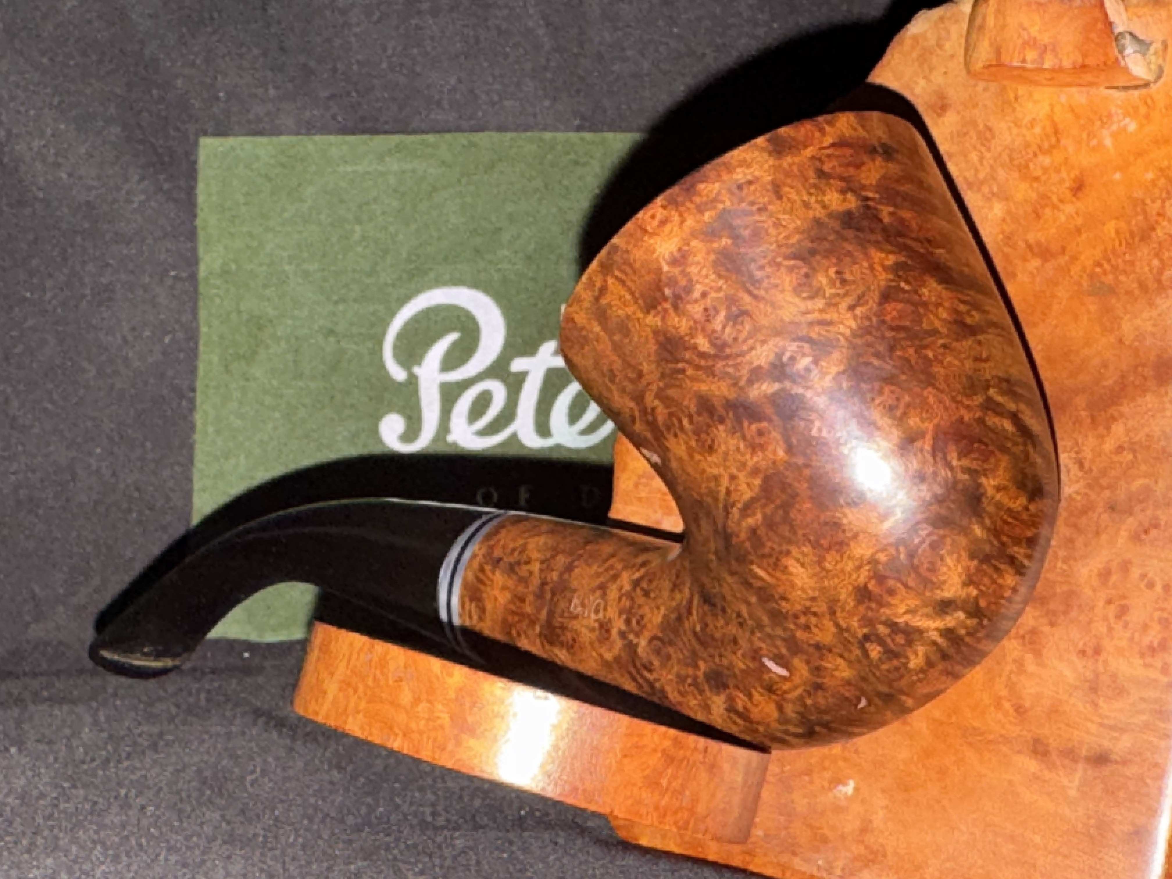 Peterson Dublin Filter B10 Bent Smooth Briar 9mm Estate Pipe 8