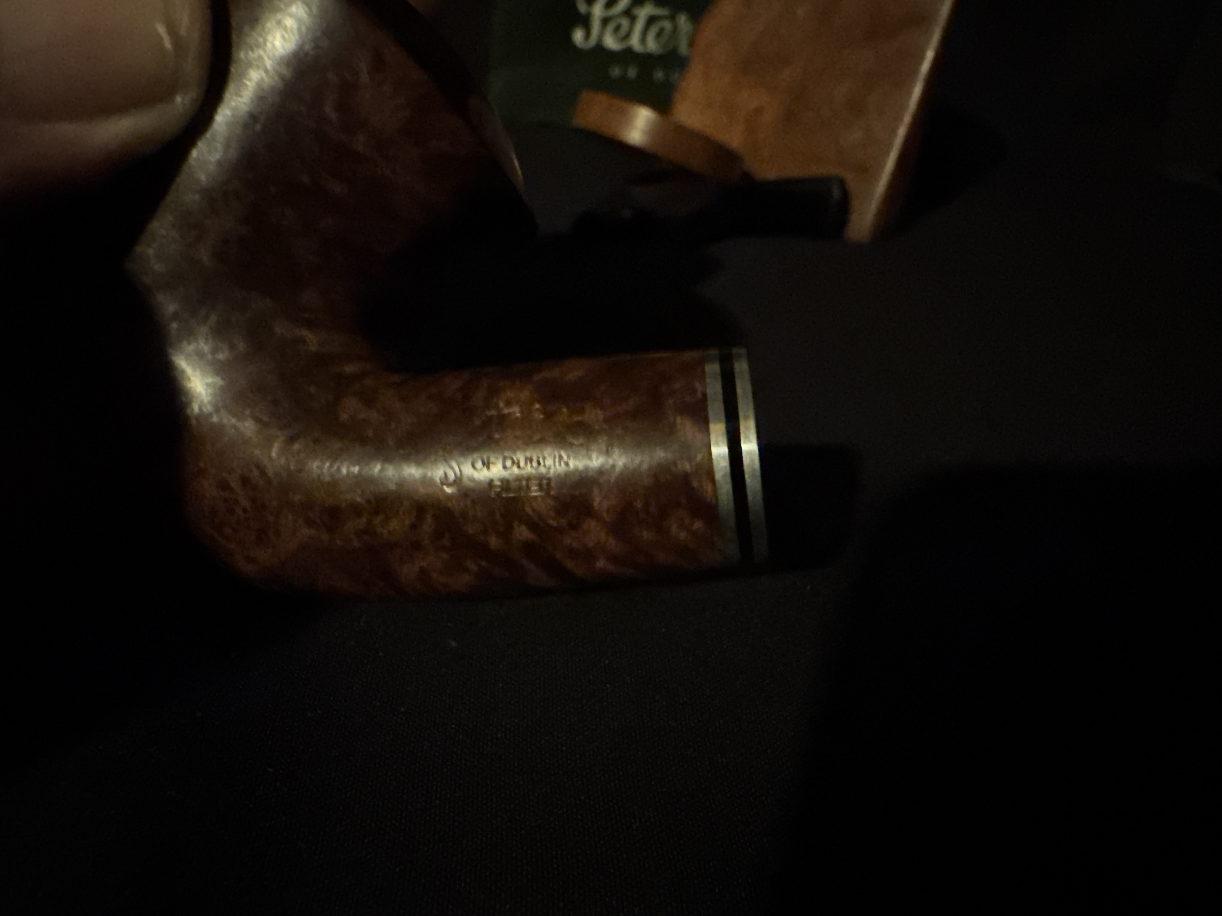 Peterson Dublin Filter B10 Bent Smooth Briar 9mm Estate Pipe 13