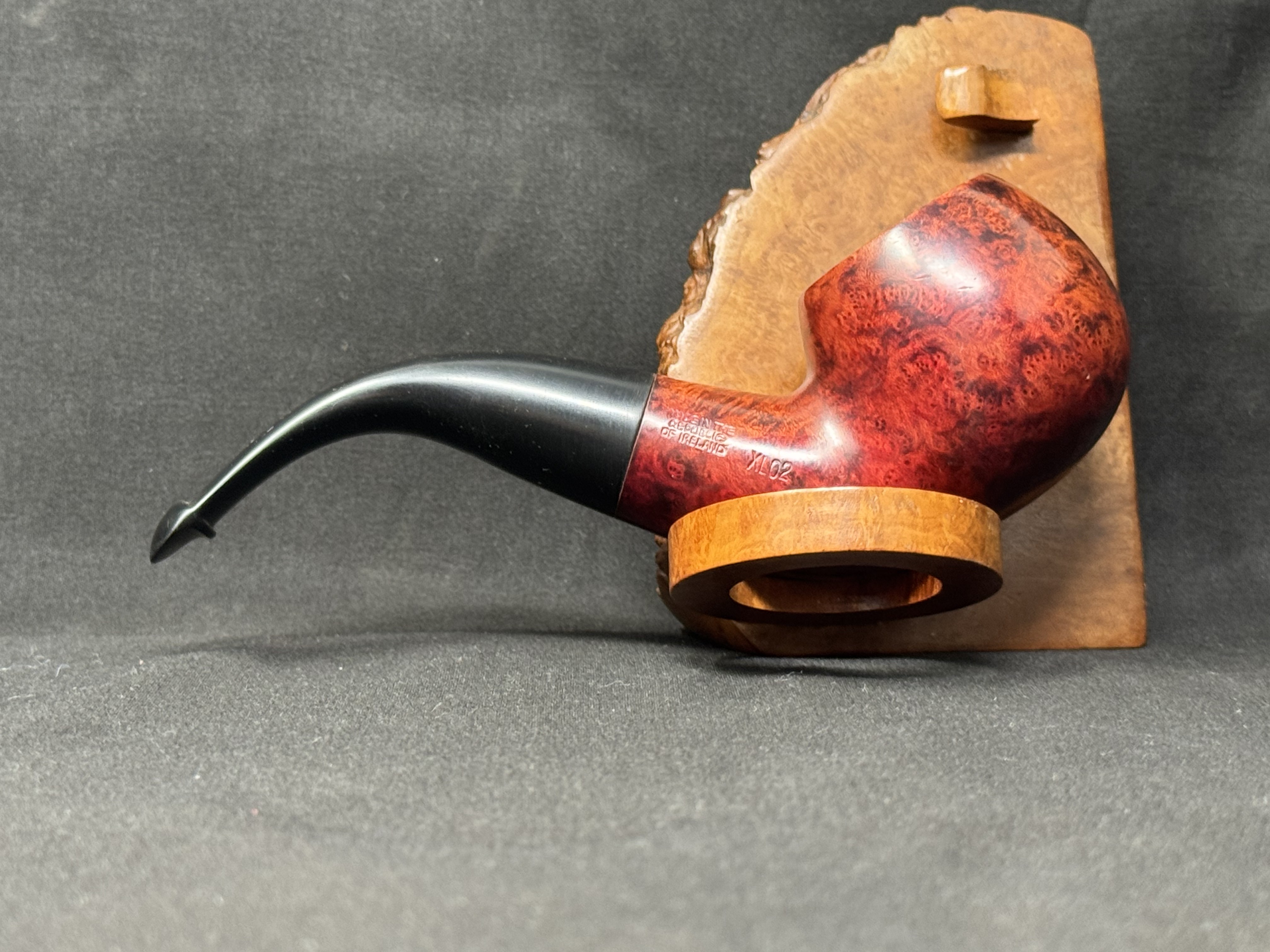 Peterson KAPET XL02 Bent Apple Smooth Briar Estate Pipe - 9mm Filter 5