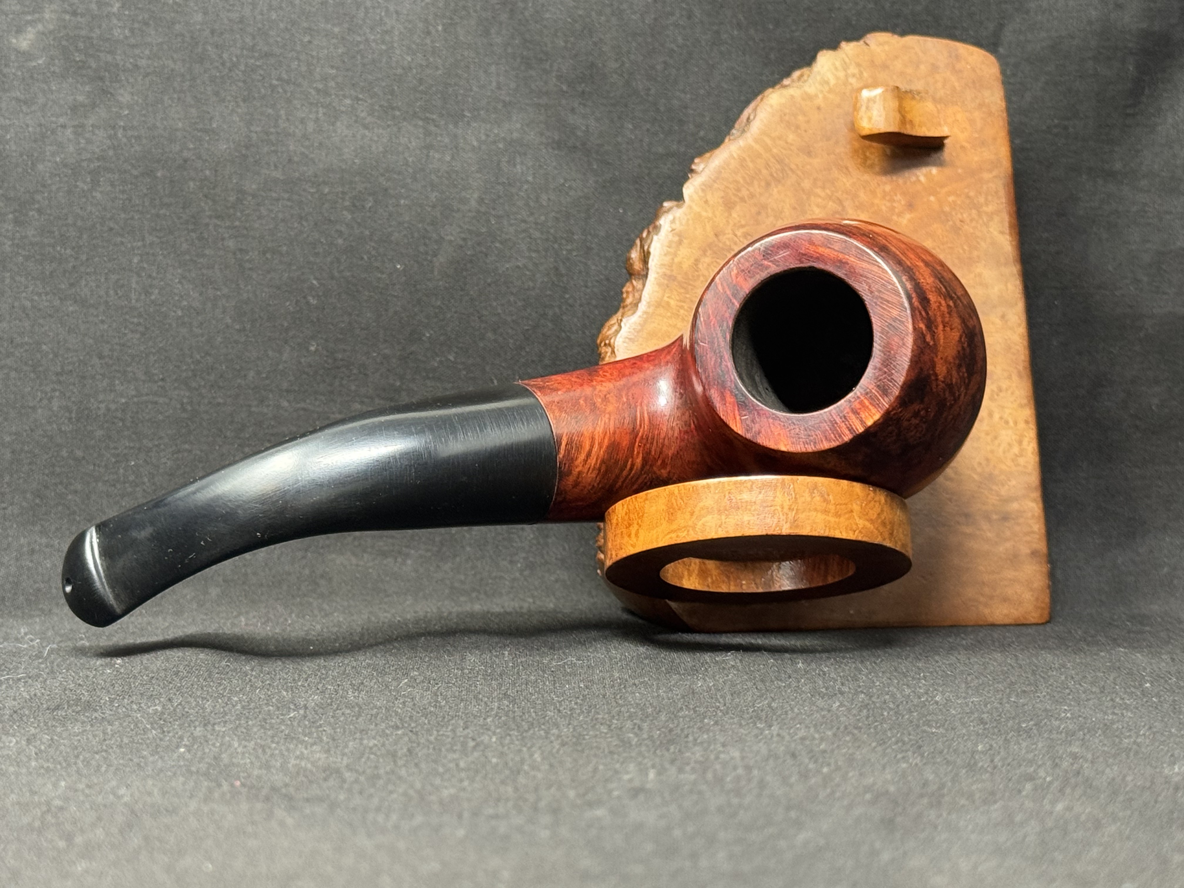 Peterson KAPET XL02 Bent Apple Smooth Briar Estate Pipe - 9mm Filter 6
