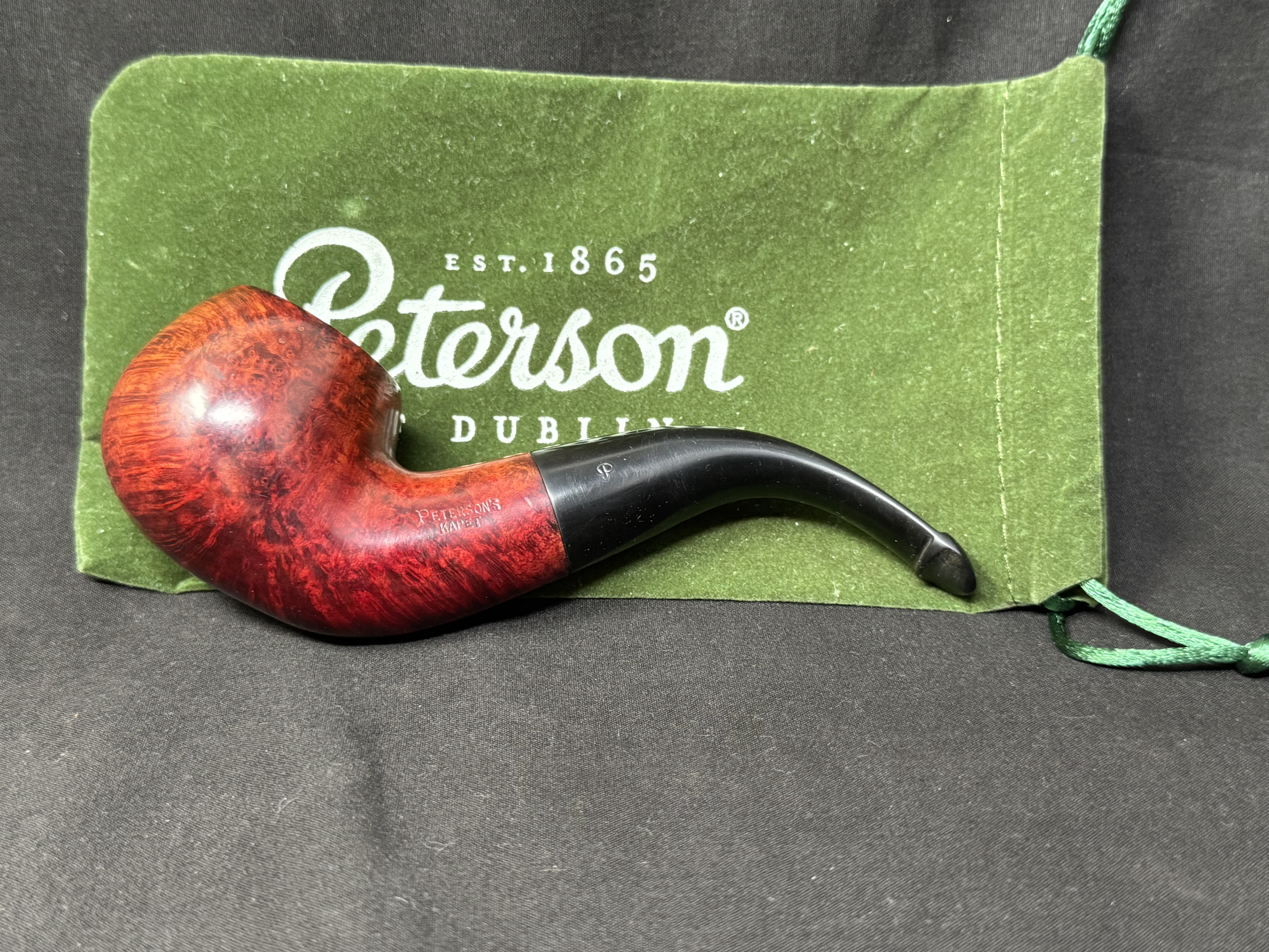 Peterson KAPET XL02 Bent Apple Smooth Briar Estate Pipe - 9mm Filter 3
