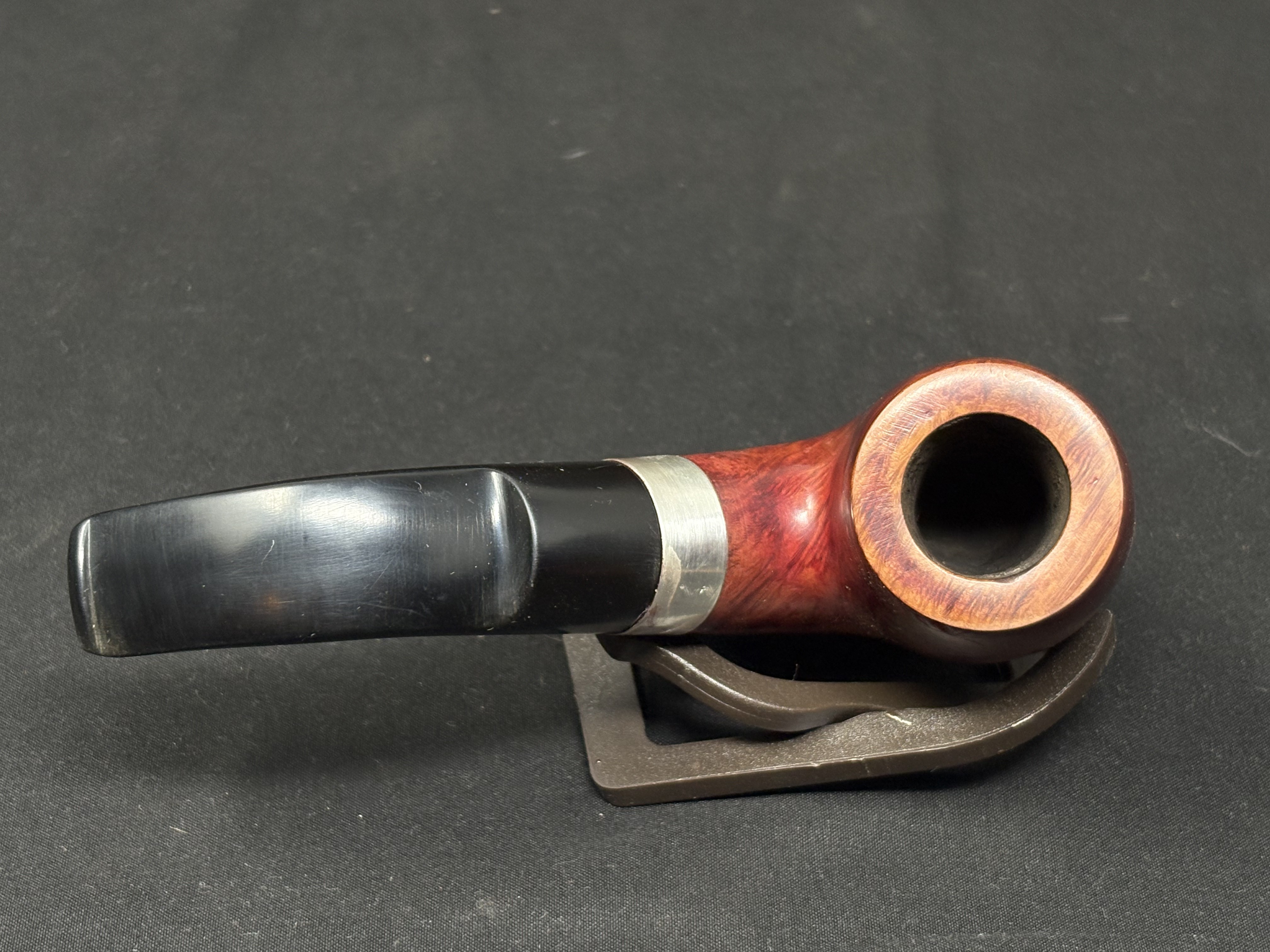 Peterson Sterling Silver XL 90S Smooth Bent Billiard Estate Pipe 3
