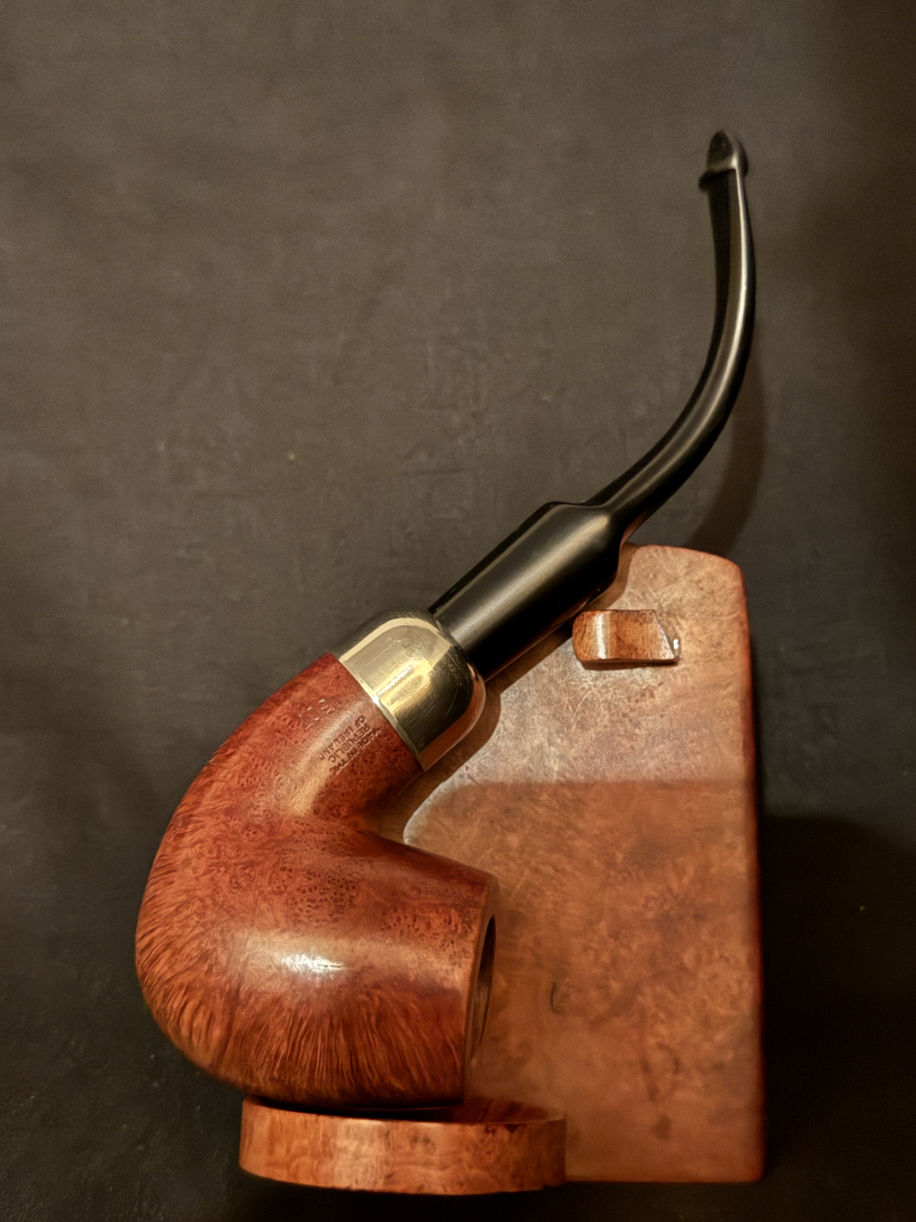 Peterson Standard System 307 Extra-Large Bent Nickel Mount Made in Republic of Ireland Estate Pipe 2