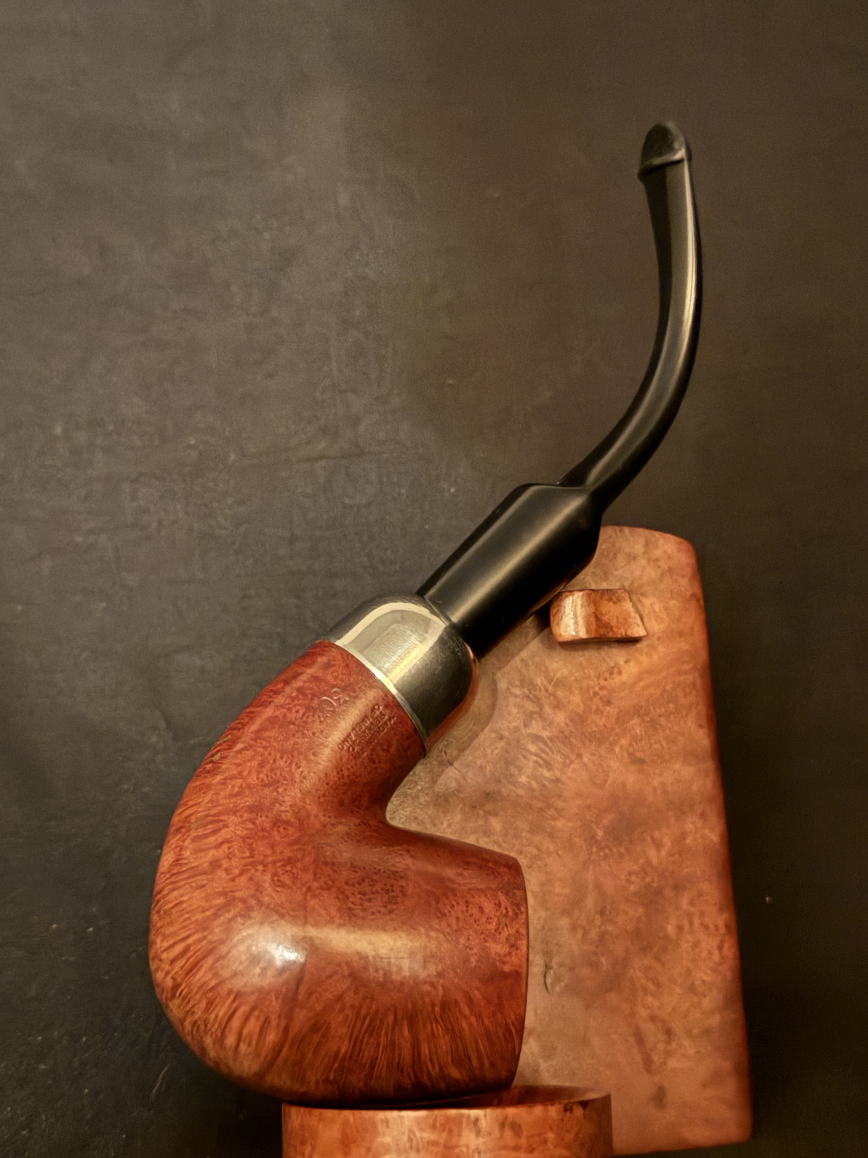 Peterson Standard System 307 Extra-Large Bent Nickel Mount Made in Republic of Ireland Estate Pipe 3