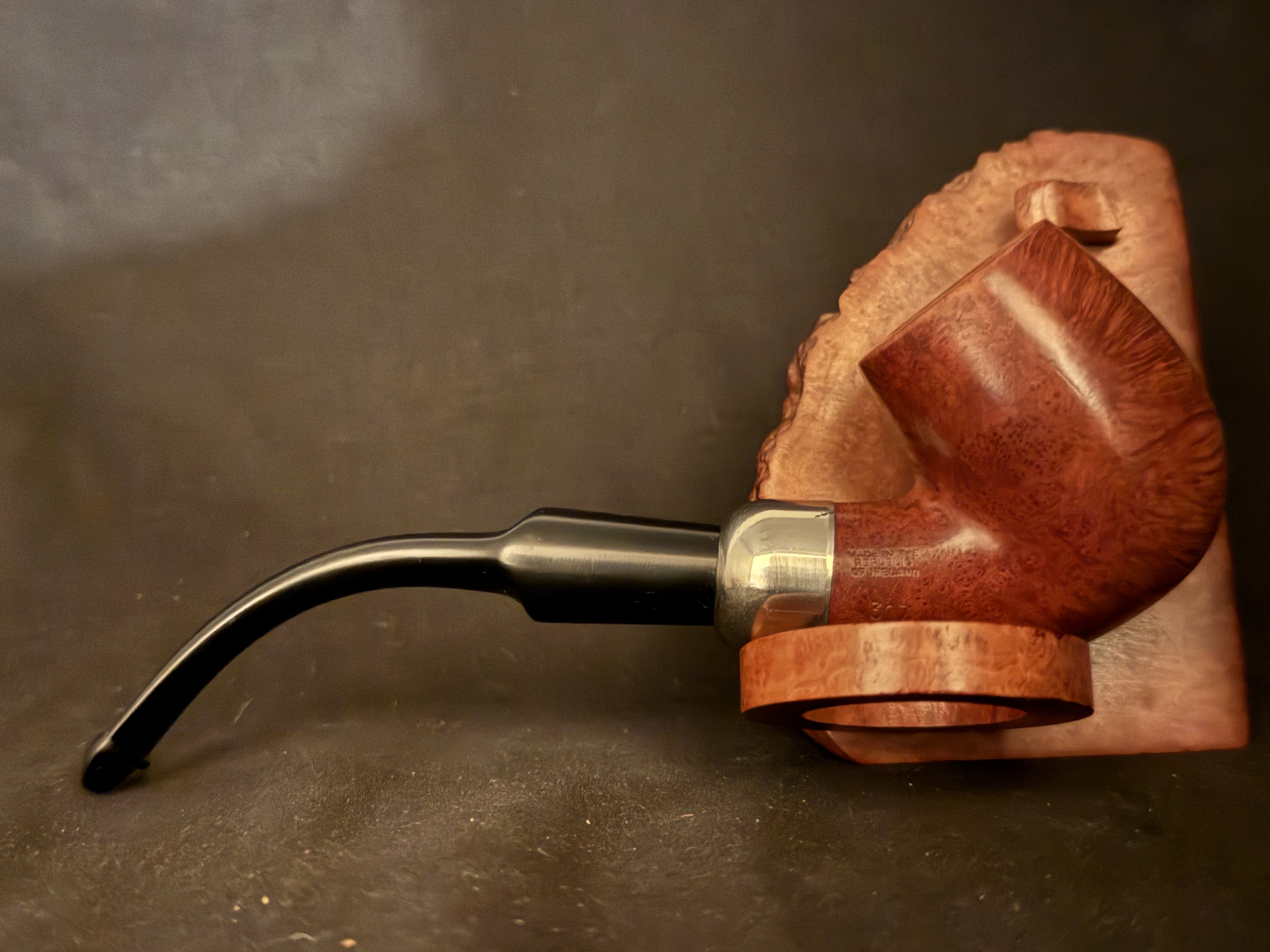 Peterson Standard System 307 Extra-Large Bent Nickel Mount Made in Republic of Ireland Estate Pipe 5