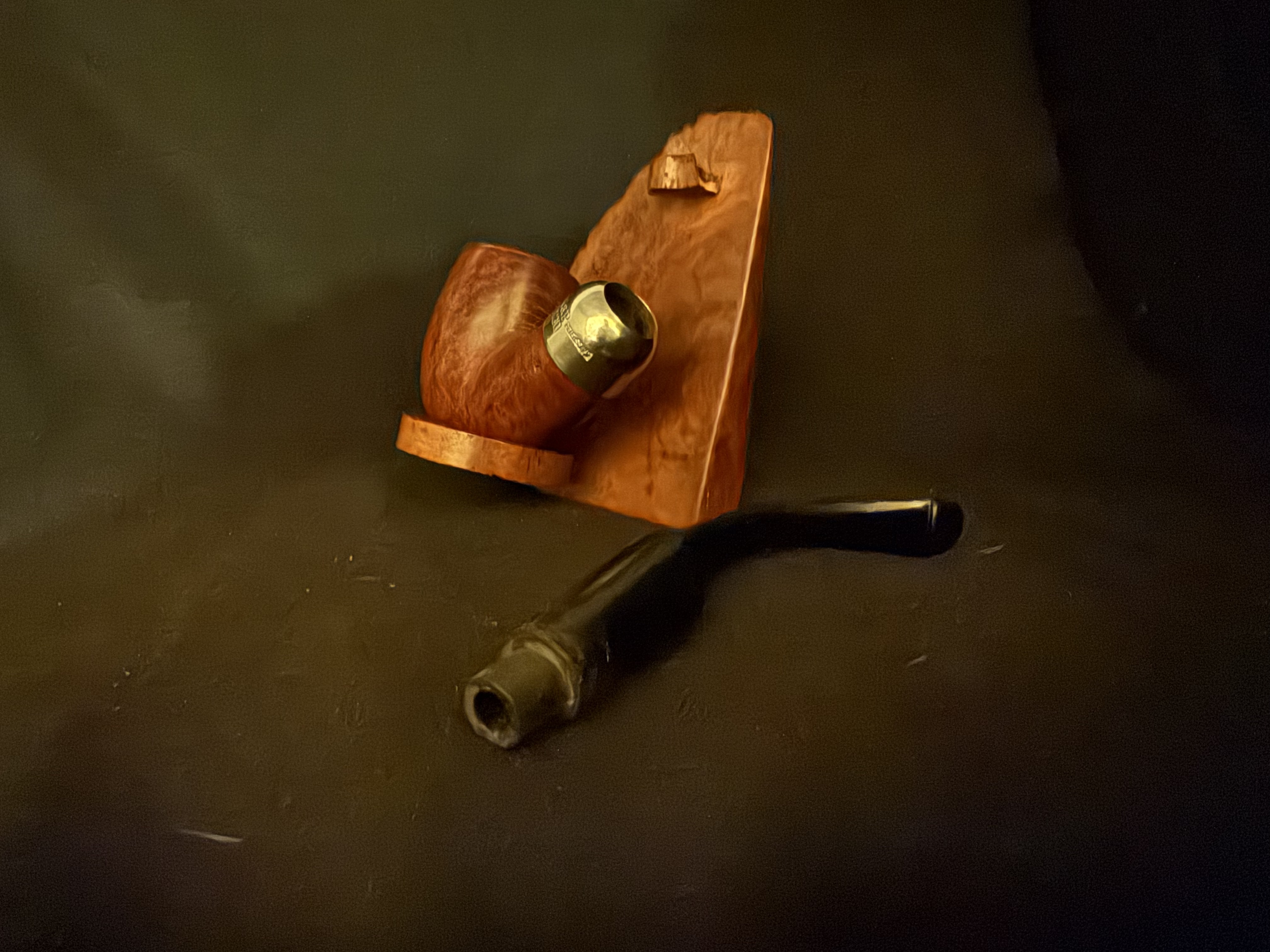 Peterson Standard System 307 Extra-Large Bent Nickel Mount Made in Republic of Ireland Estate Pipe 12