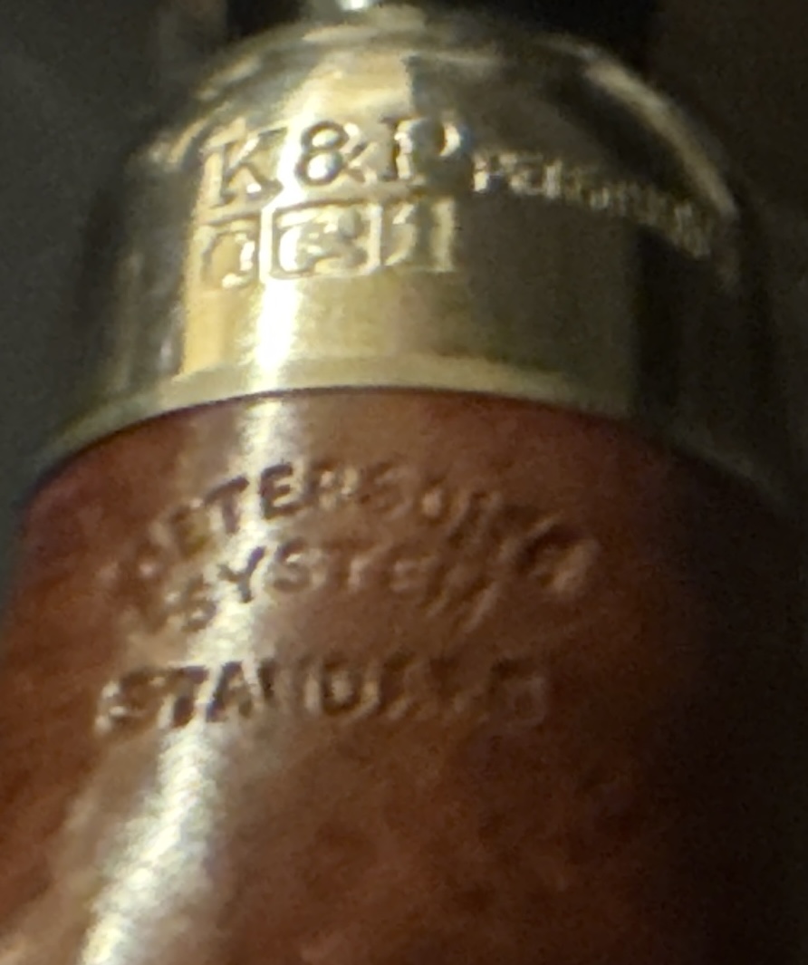 Peterson Standard System 307 Extra-Large Bent Nickel Mount Made in Republic of Ireland Estate Pipe 14