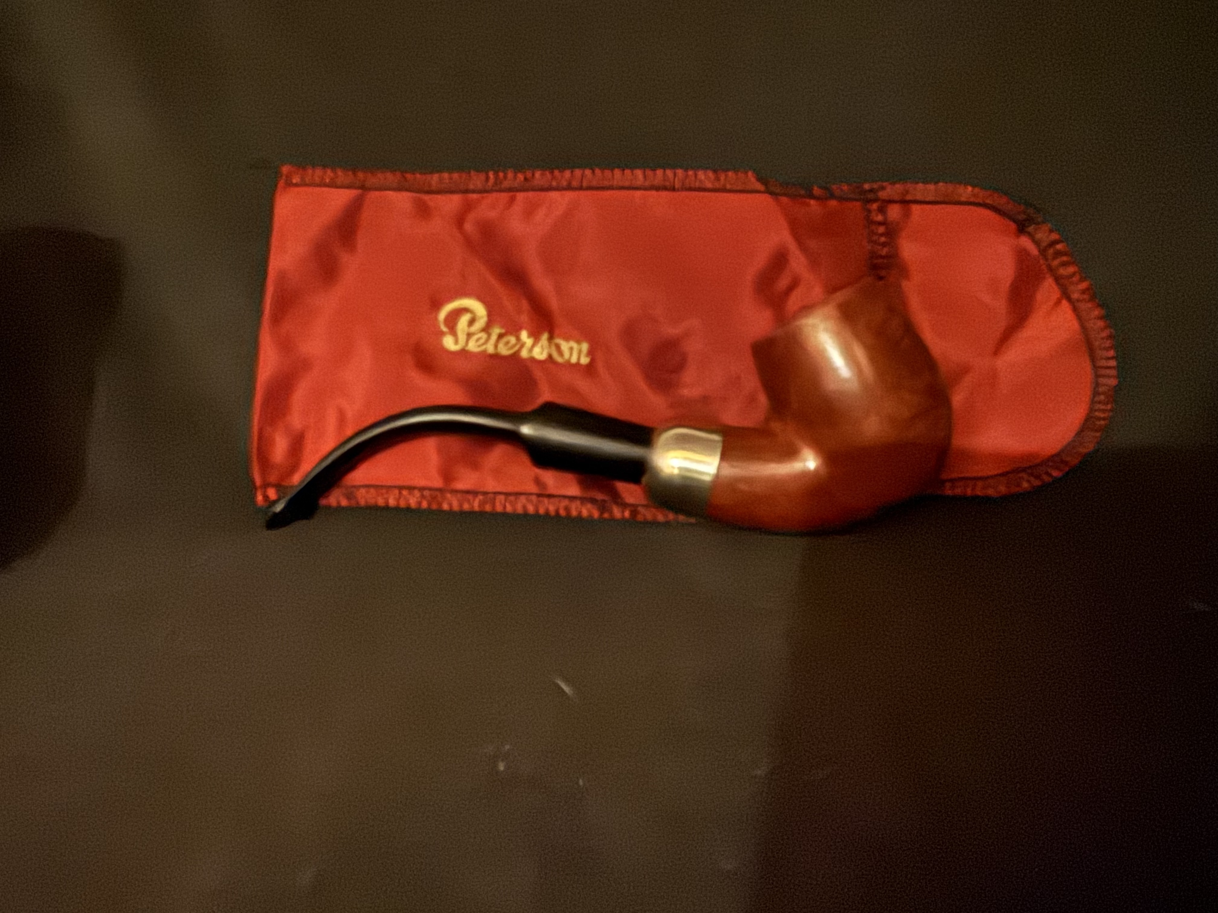 Peterson Standard System 307 Extra-Large Bent Nickel Mount Made in Republic of Ireland Estate Pipe 20