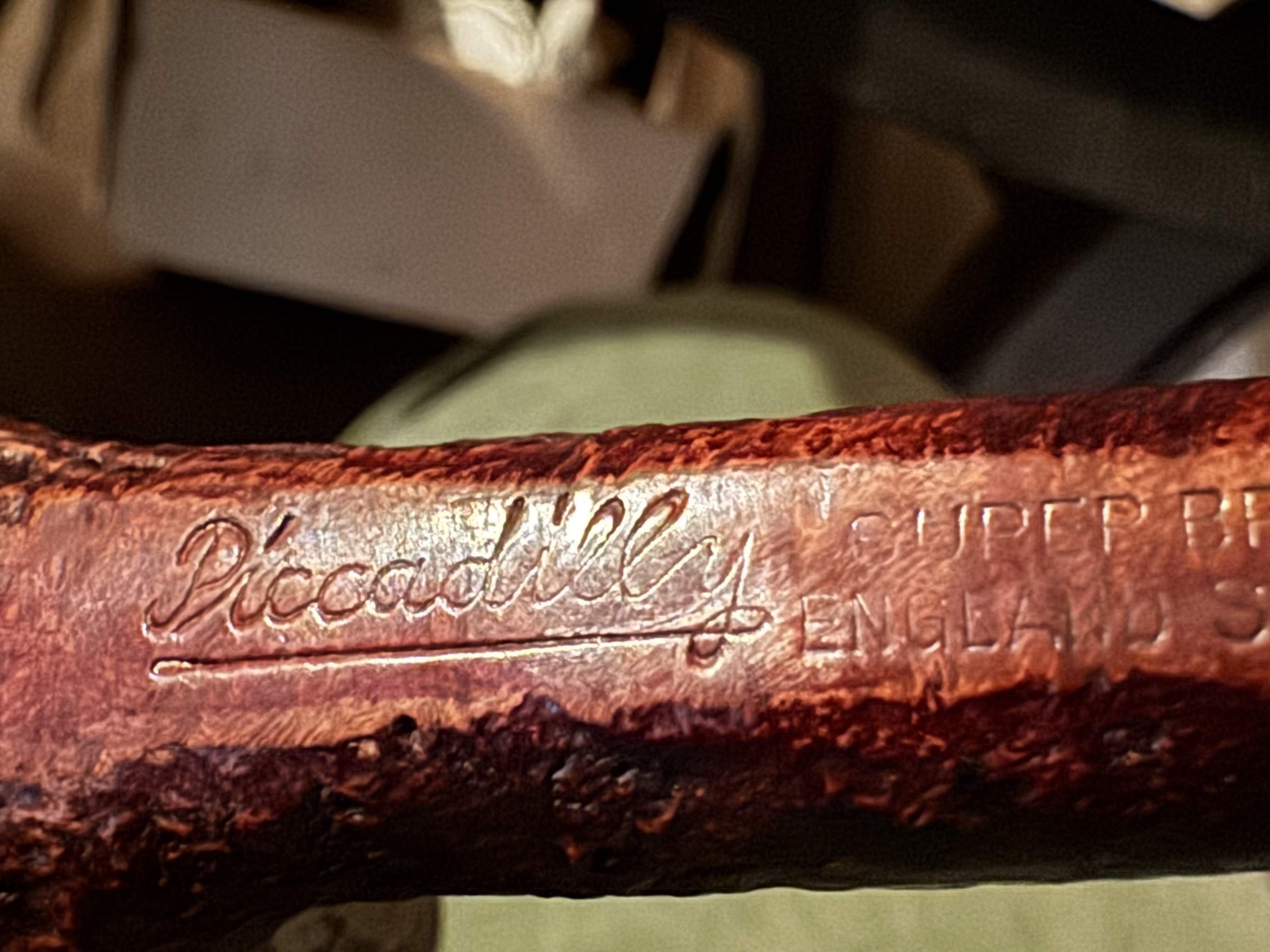 Piccadilly Super Briar England Style Sandblast Straight Billiard Estate Pipe 10