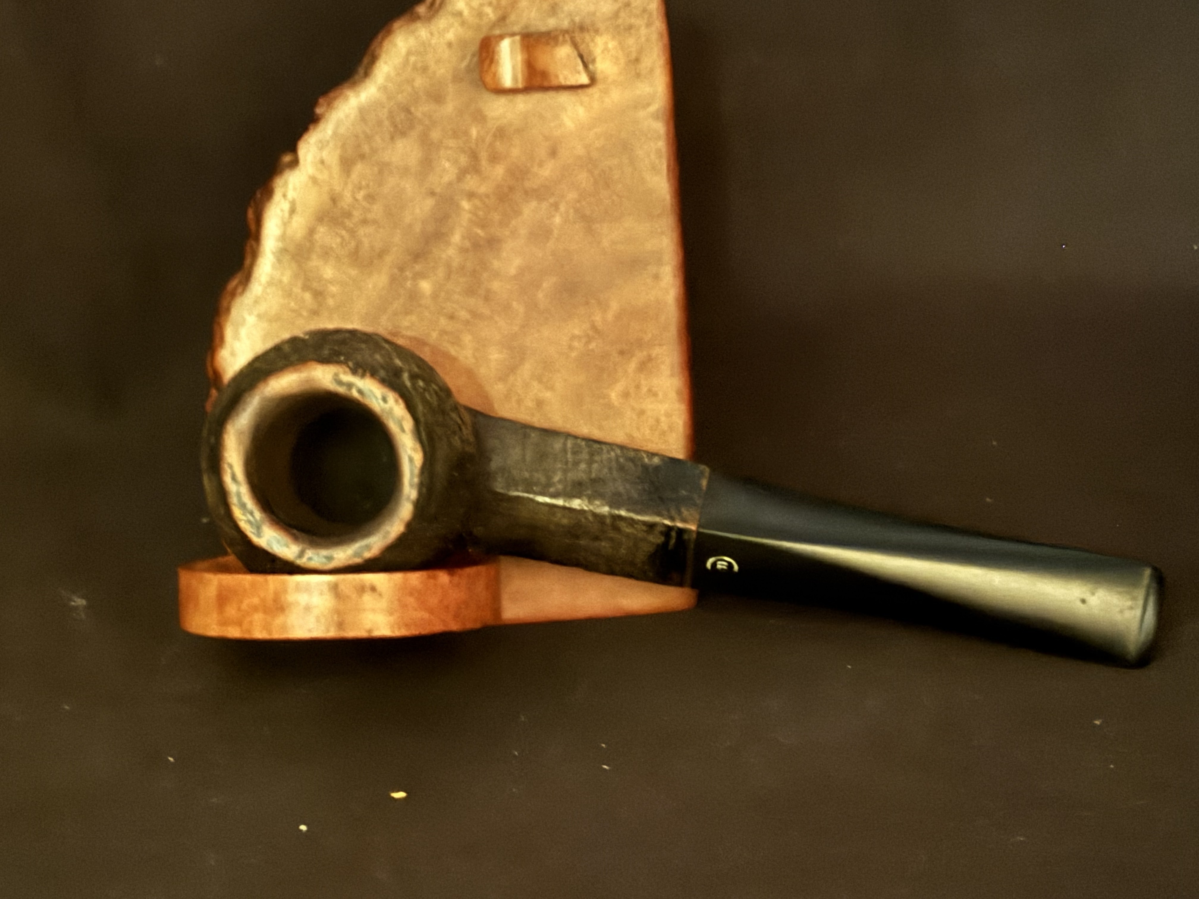 Pipe Europe 21/9 Sandblast Straight Bulldog Estate Pipe with Diamond Vulcanite Stem 5
