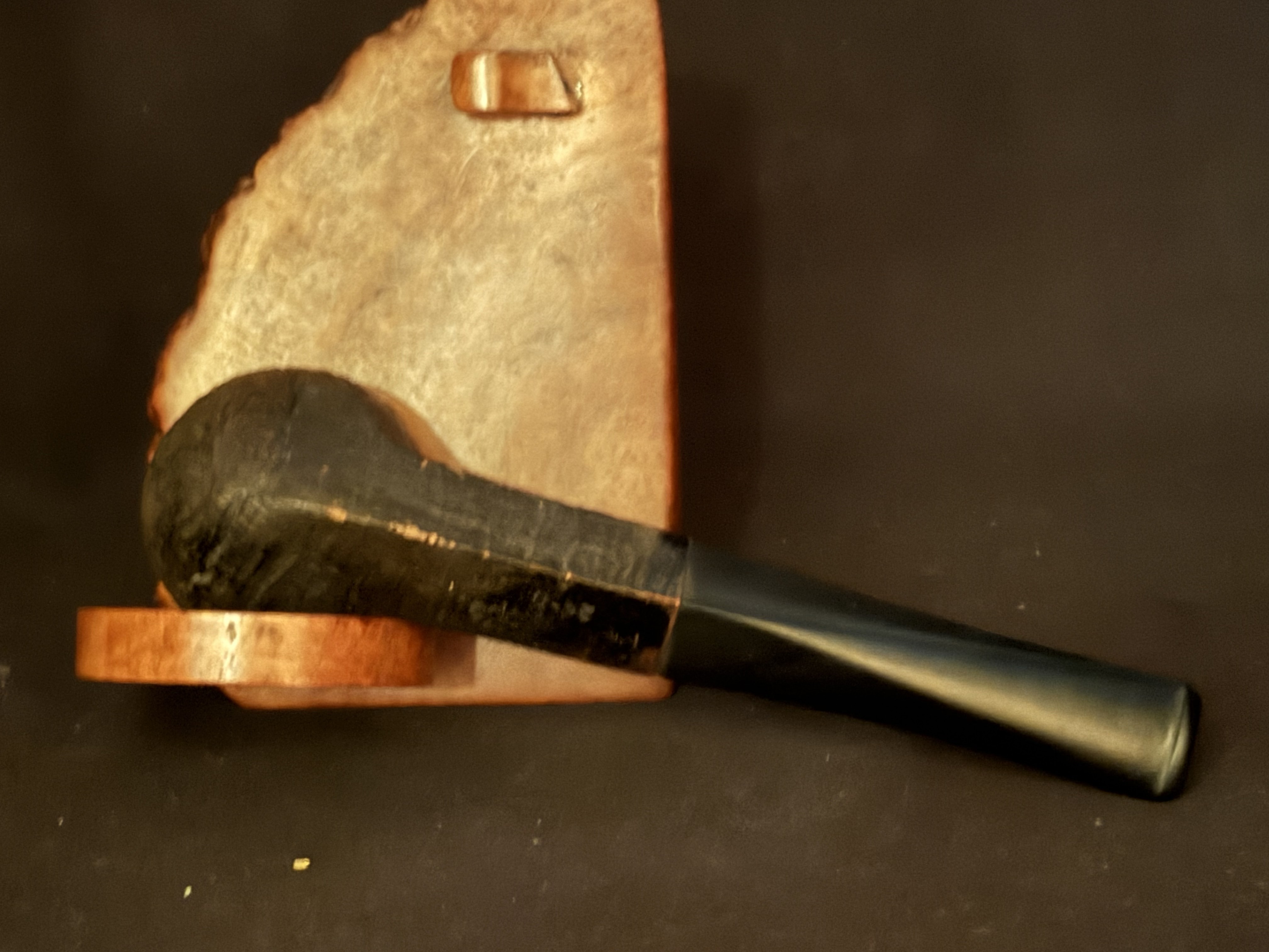 Pipe Europe 21/9 Sandblast Straight Bulldog Estate Pipe with Diamond Vulcanite Stem 6