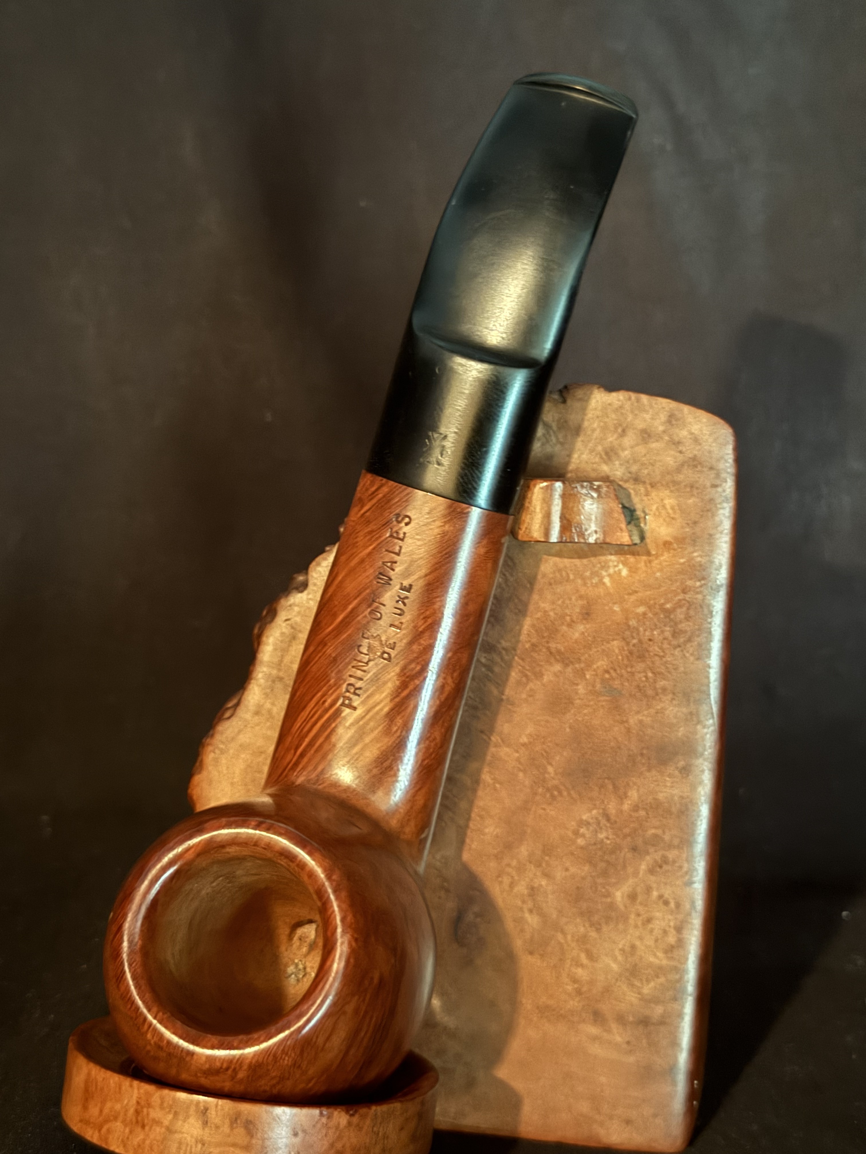 Prince of Wales DEluxe (81 S) Smooth Straight Apple Pot Oval Shank Unsmoked Estate Pipe 2