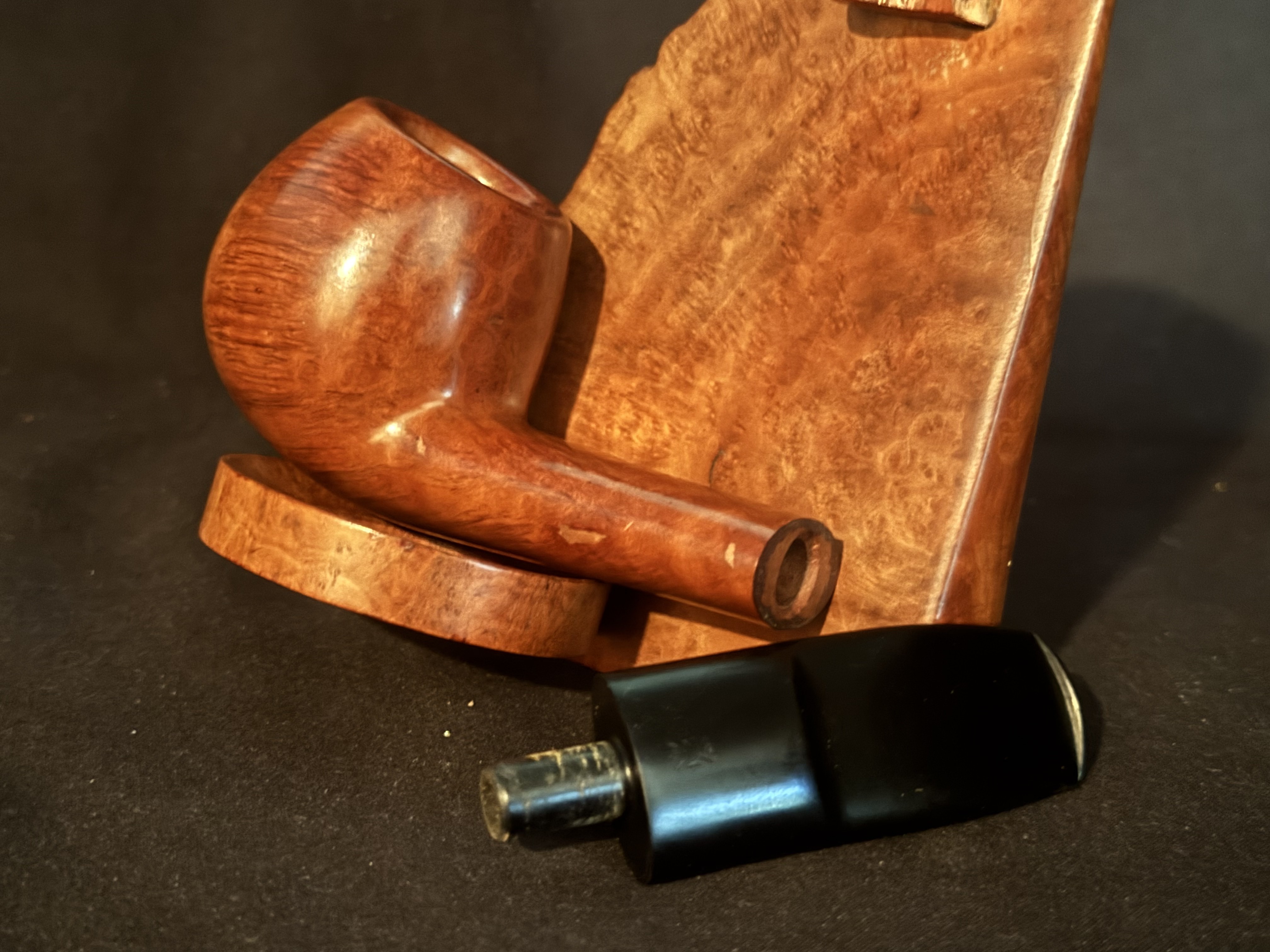 Prince of Wales DEluxe (81 S) Smooth Straight Apple Pot Oval Shank Unsmoked Estate Pipe 9