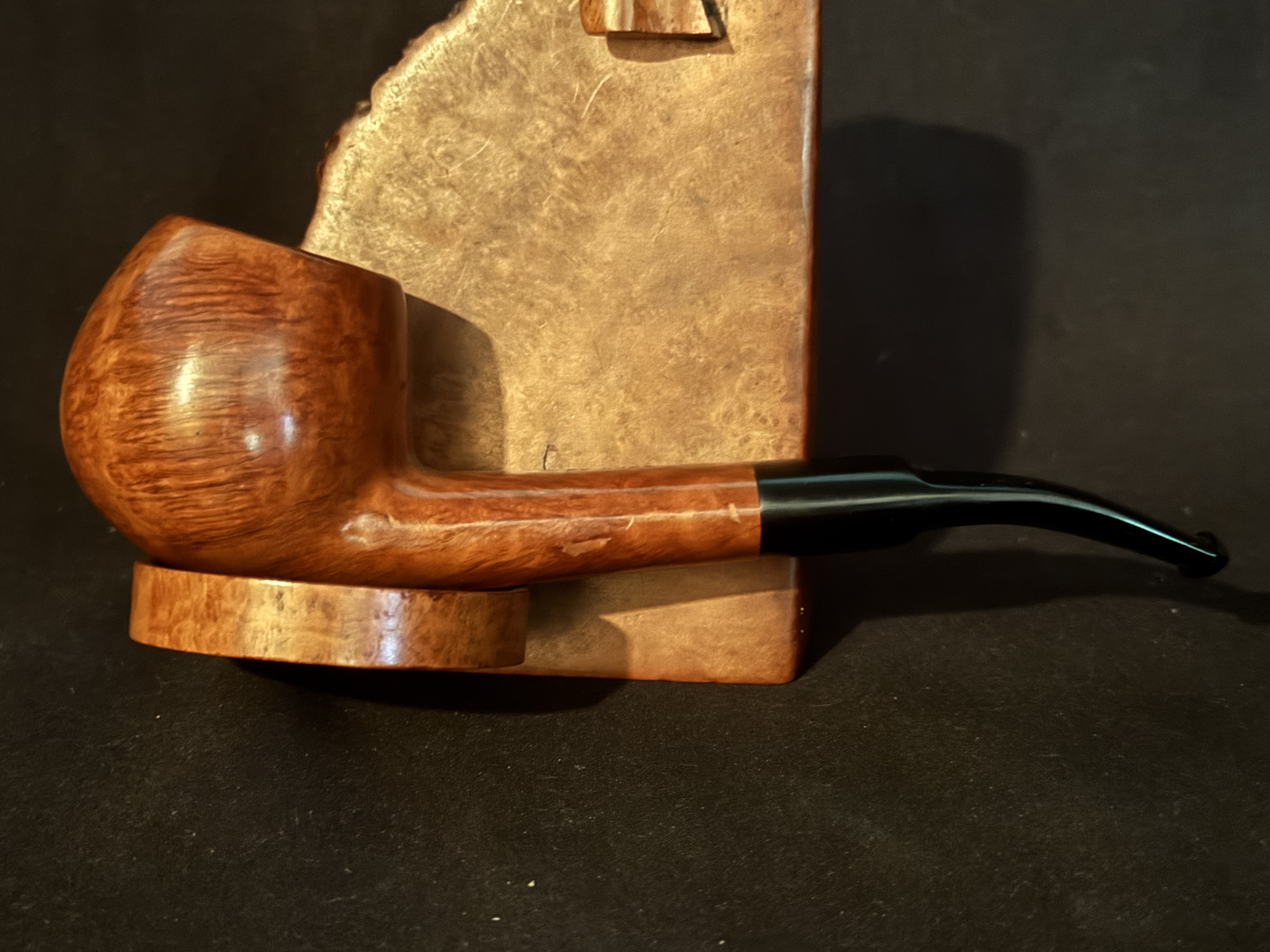 Prince of Wales DEluxe (81 S) Smooth Straight Apple Pot Oval Shank Unsmoked Estate Pipe 3