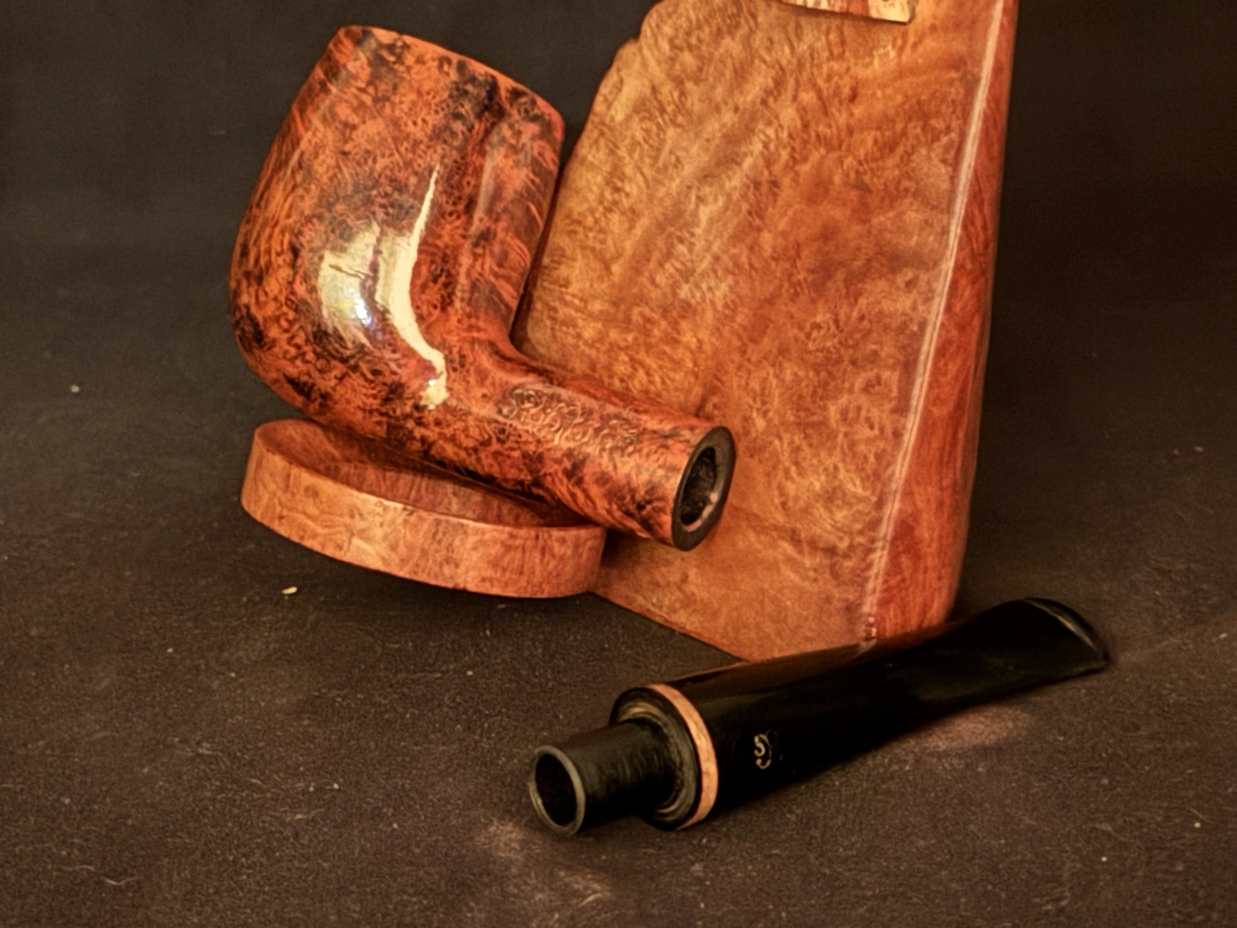Radford 503 Smooth Straight Billiard Estate Pipe - Vulcanite Fishtail Stem, 9mm Filter 7