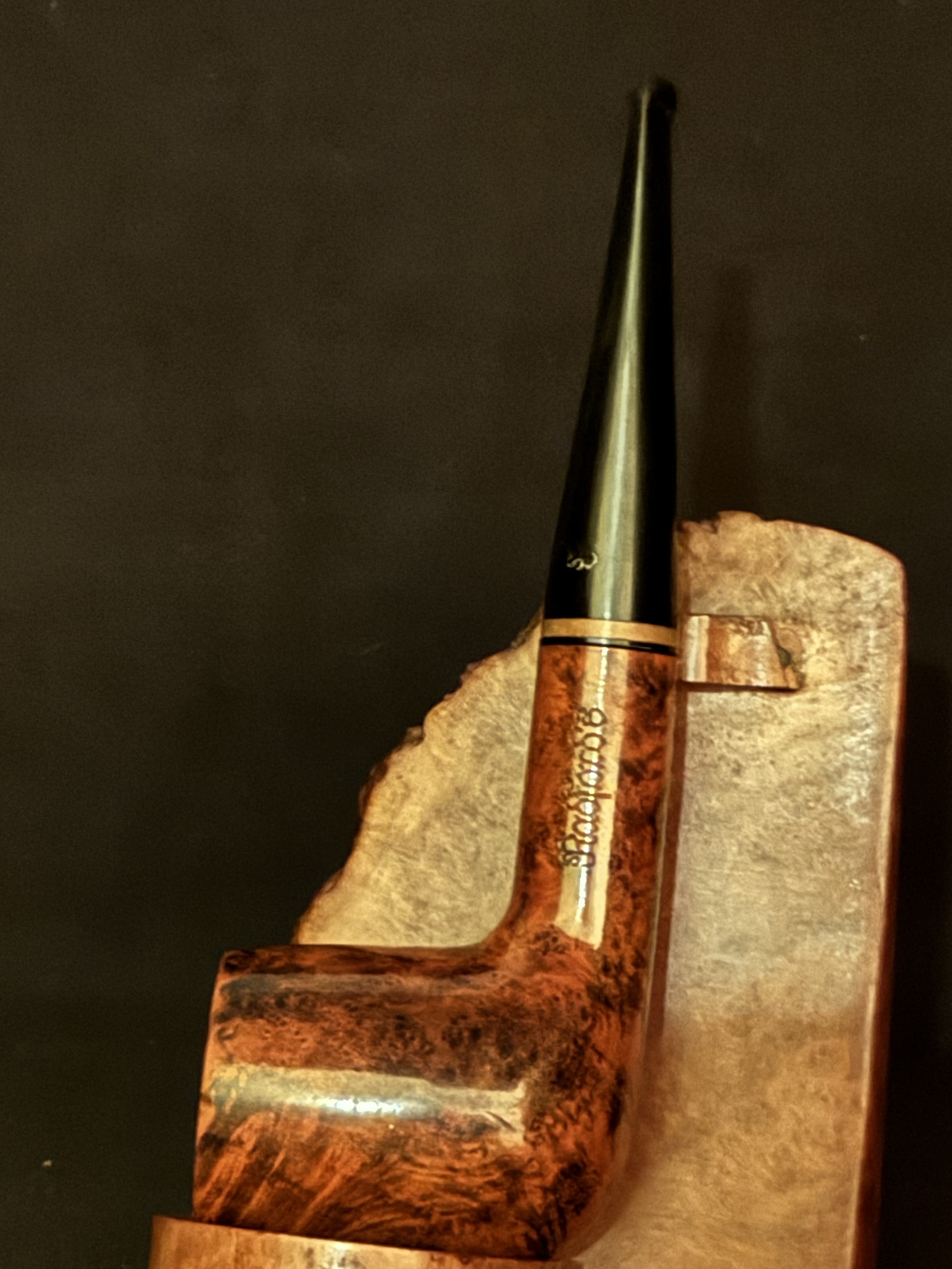 Radford 503 Smooth Straight Billiard Estate Pipe - Vulcanite Fishtail Stem, 9mm Filter