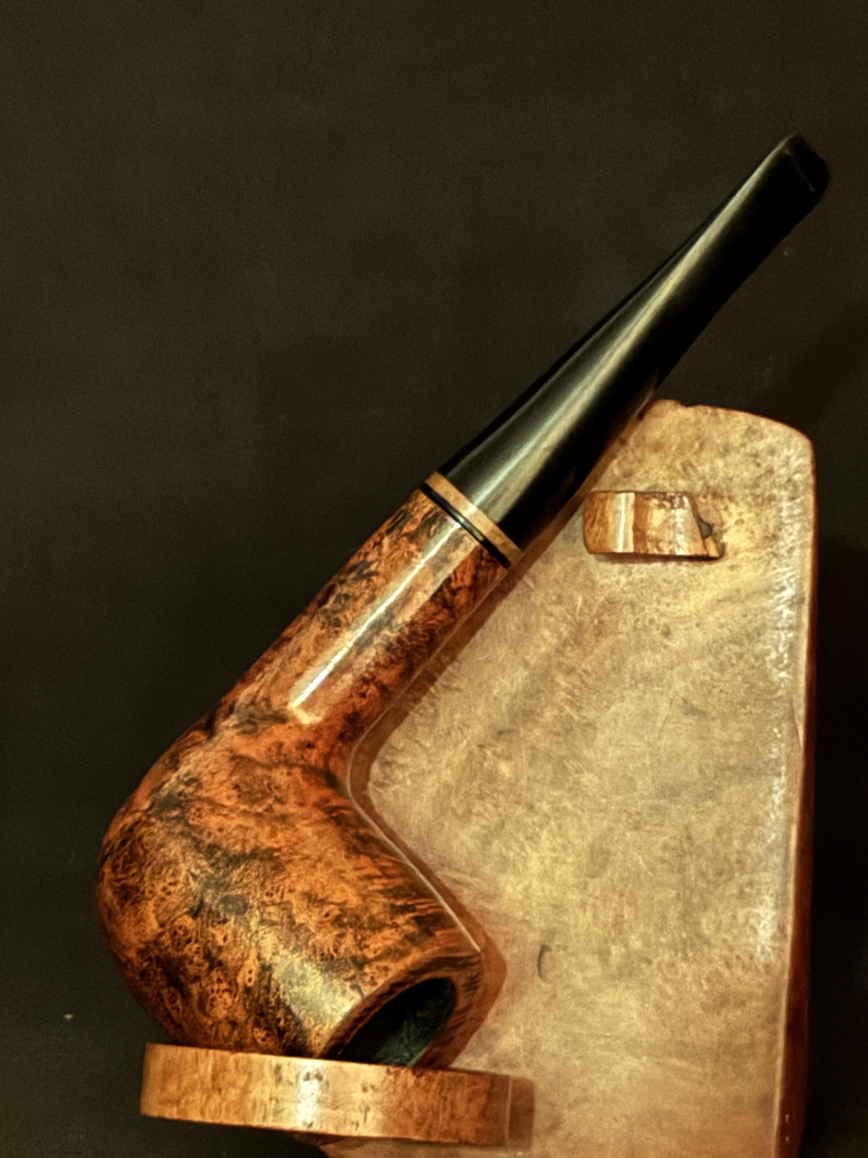 Radford 503 Smooth Straight Billiard Estate Pipe - Vulcanite Fishtail Stem, 9mm Filter 2
