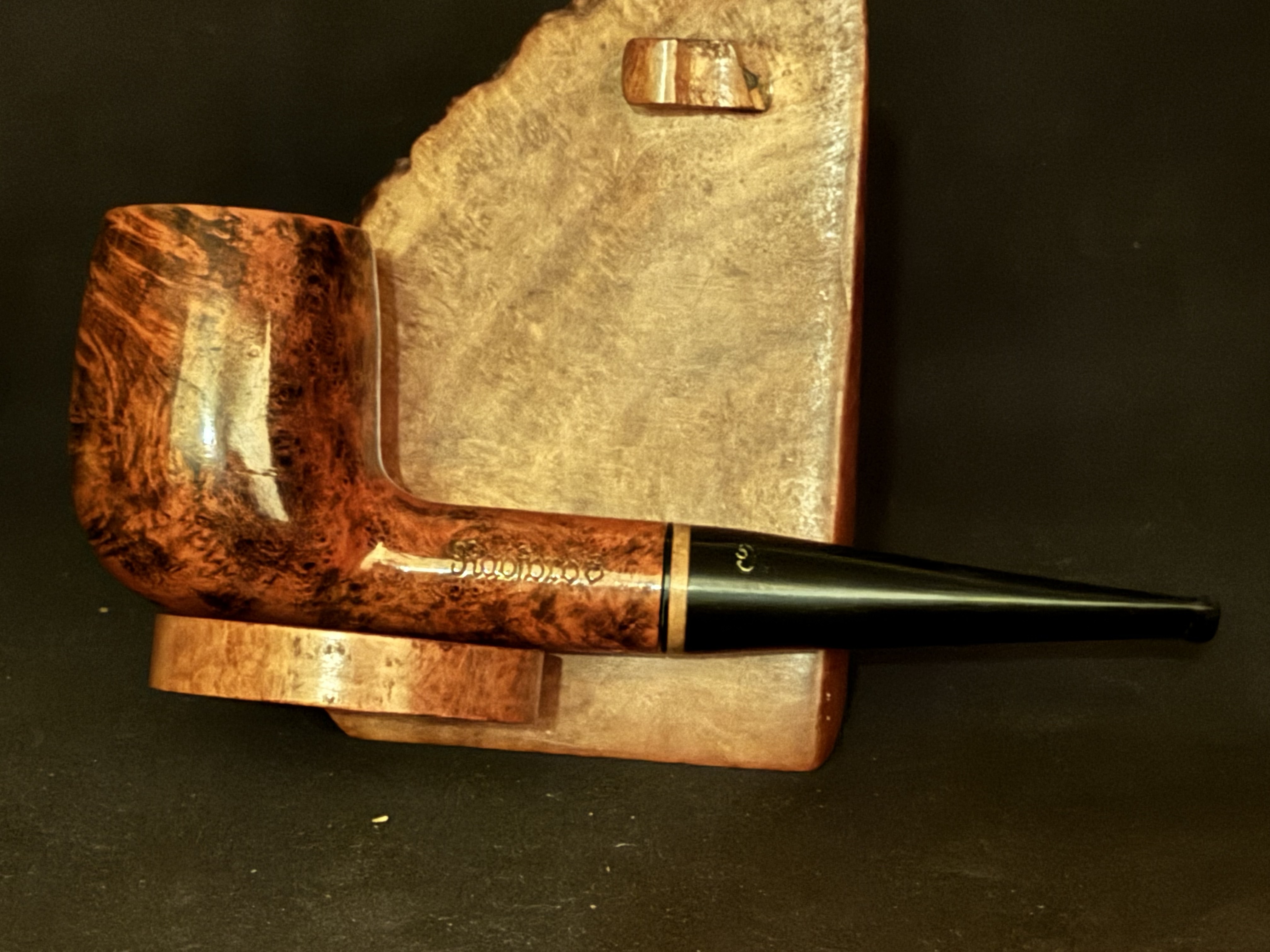 Radford 503 Smooth Straight Billiard Estate Pipe - Vulcanite Fishtail Stem, 9mm Filter 3