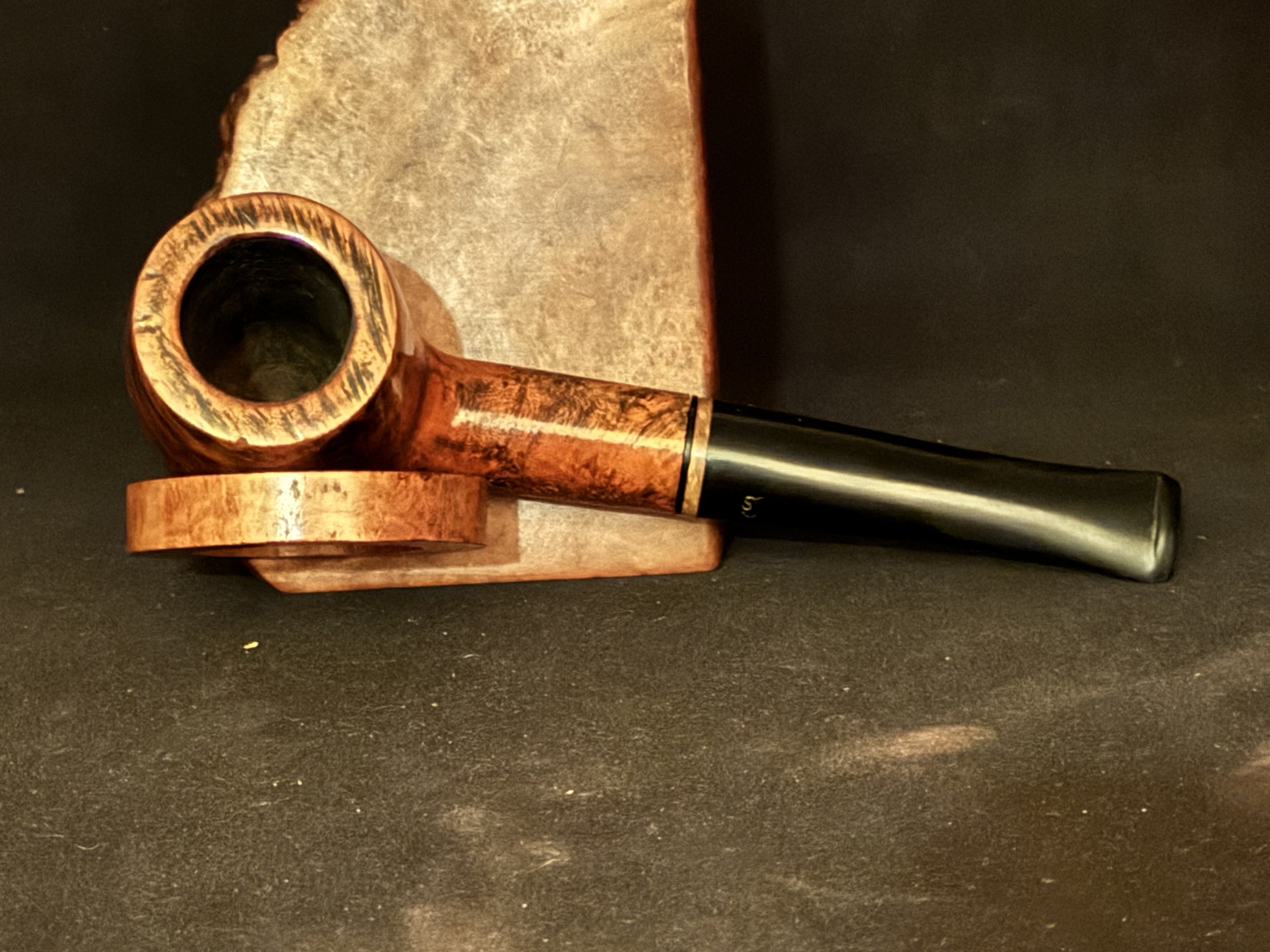 Radford 503 Smooth Straight Billiard Estate Pipe - Vulcanite Fishtail Stem, 9mm Filter 5