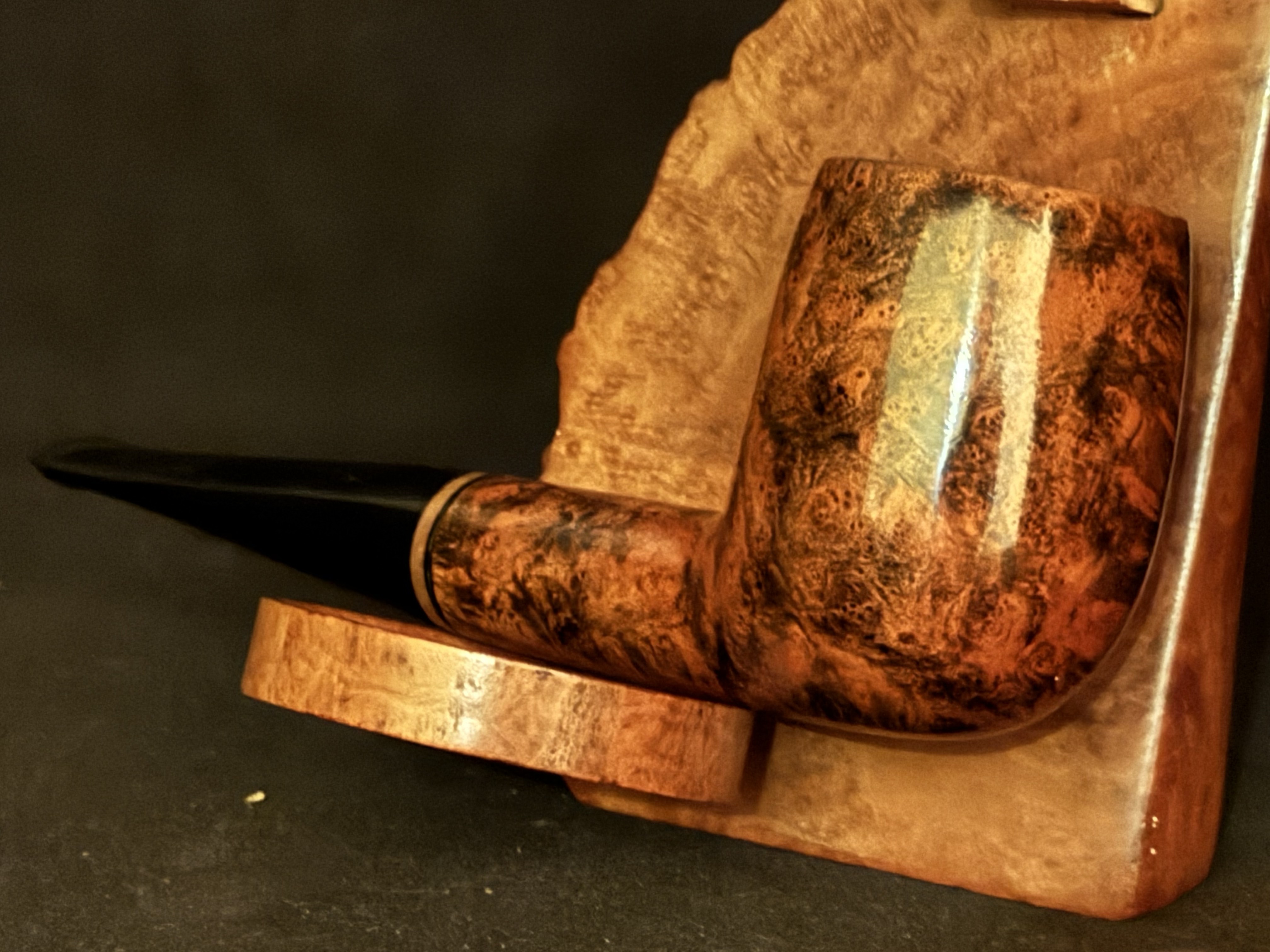 Radford 503 Smooth Straight Billiard Estate Pipe - Vulcanite Fishtail Stem, 9mm Filter 9