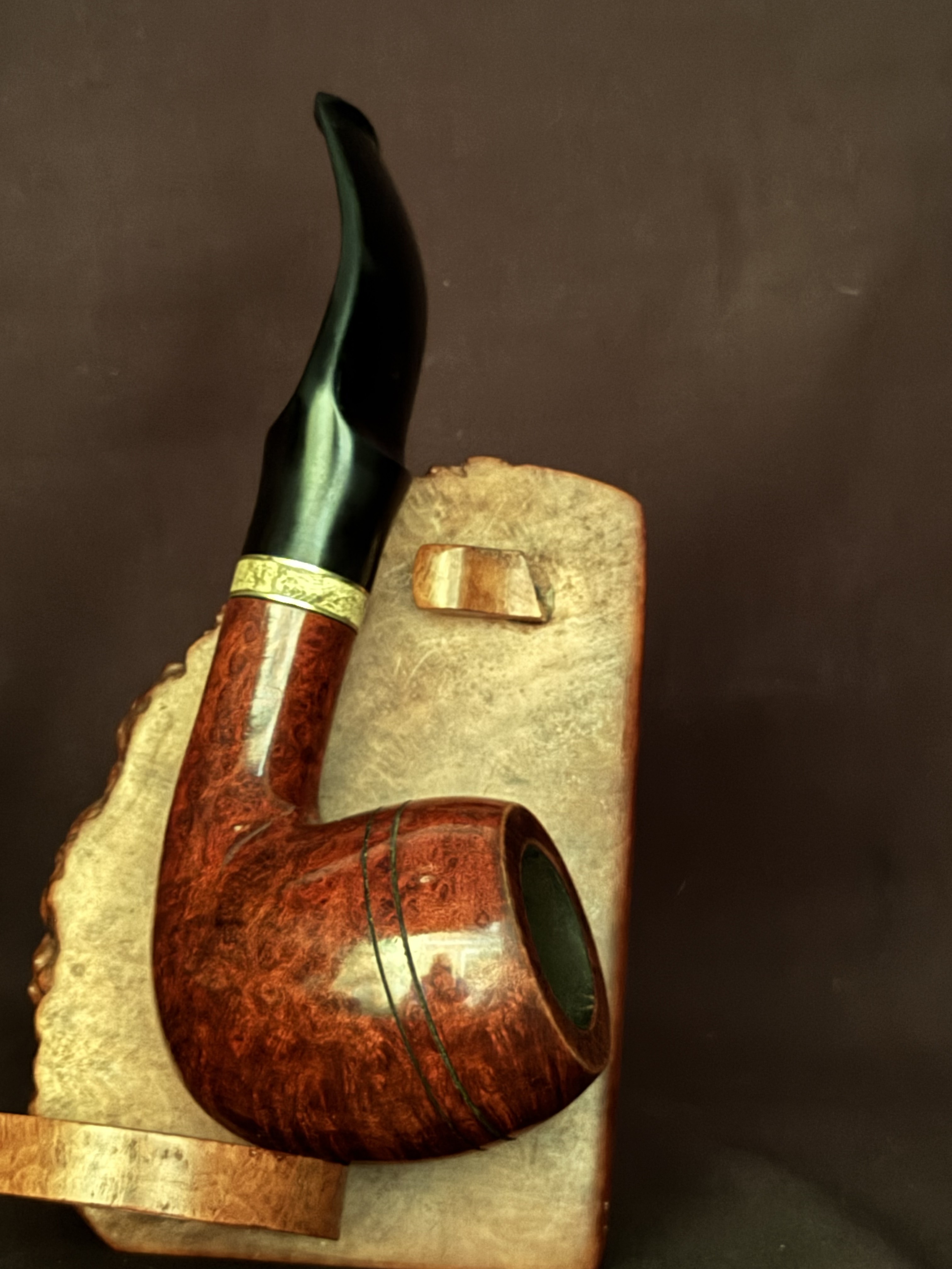 Radford Bent Rhodesian Smooth Reddish Briar Estate Pipe 9mm Filter 9
