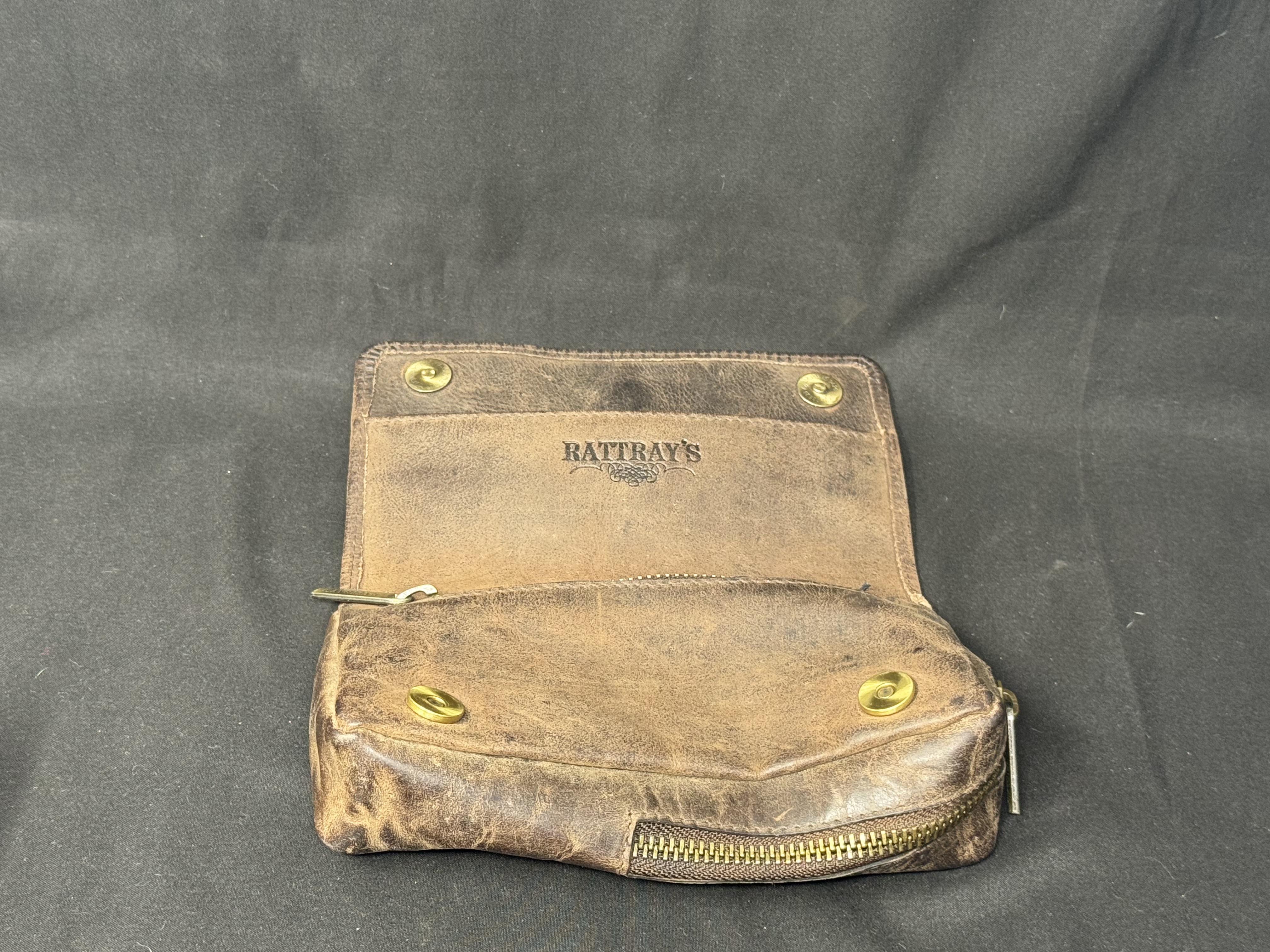 Rattray's Leather Pipe Bag Estate Tobacco Organizer 1-Pipe Compact Kit 5