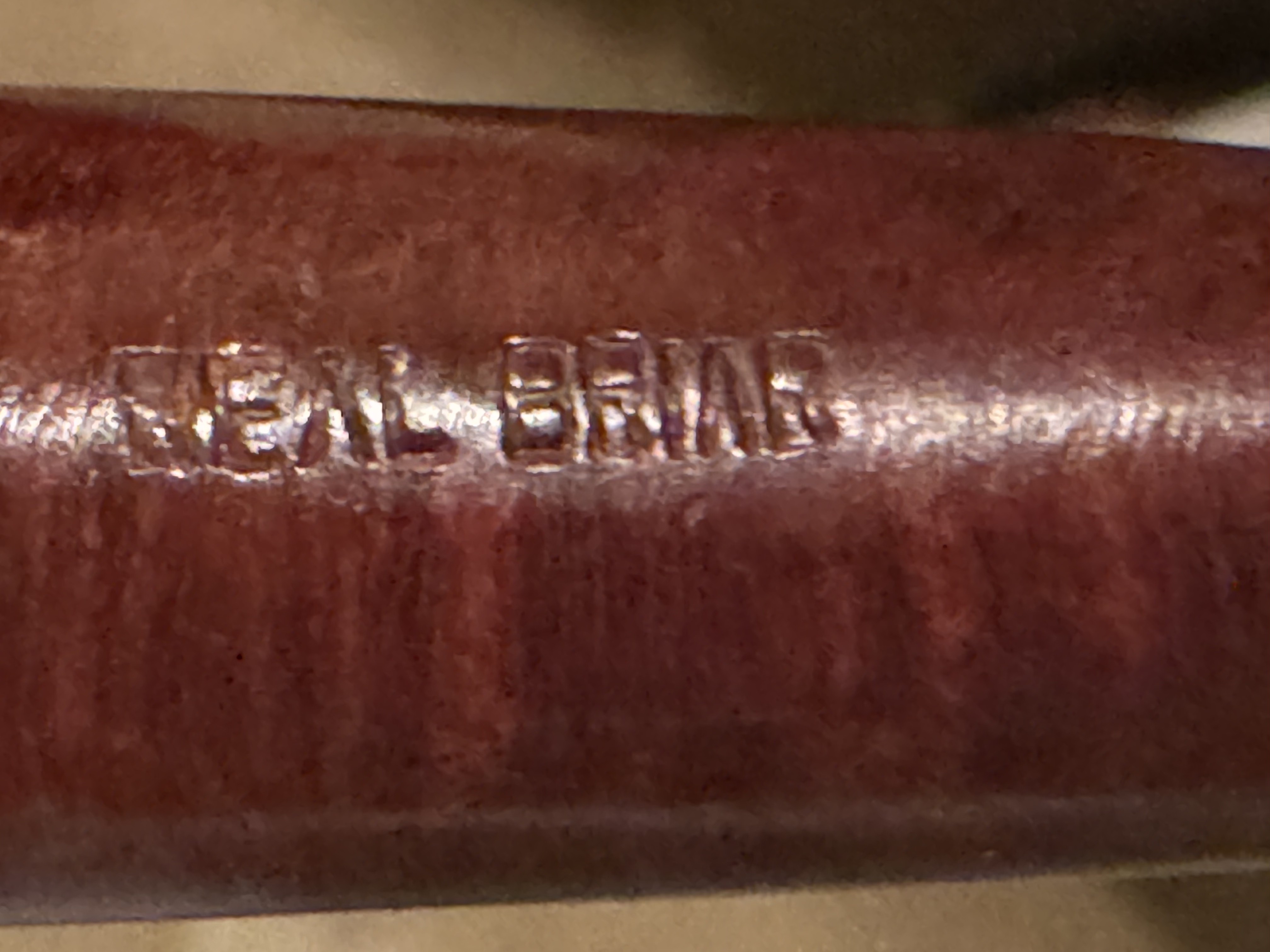 "Real Briar" Stamped Smooth Bent Billiard Estate Pipe, Vulcanite Tapered Stem, Fishtail Bit, No Filter 10
