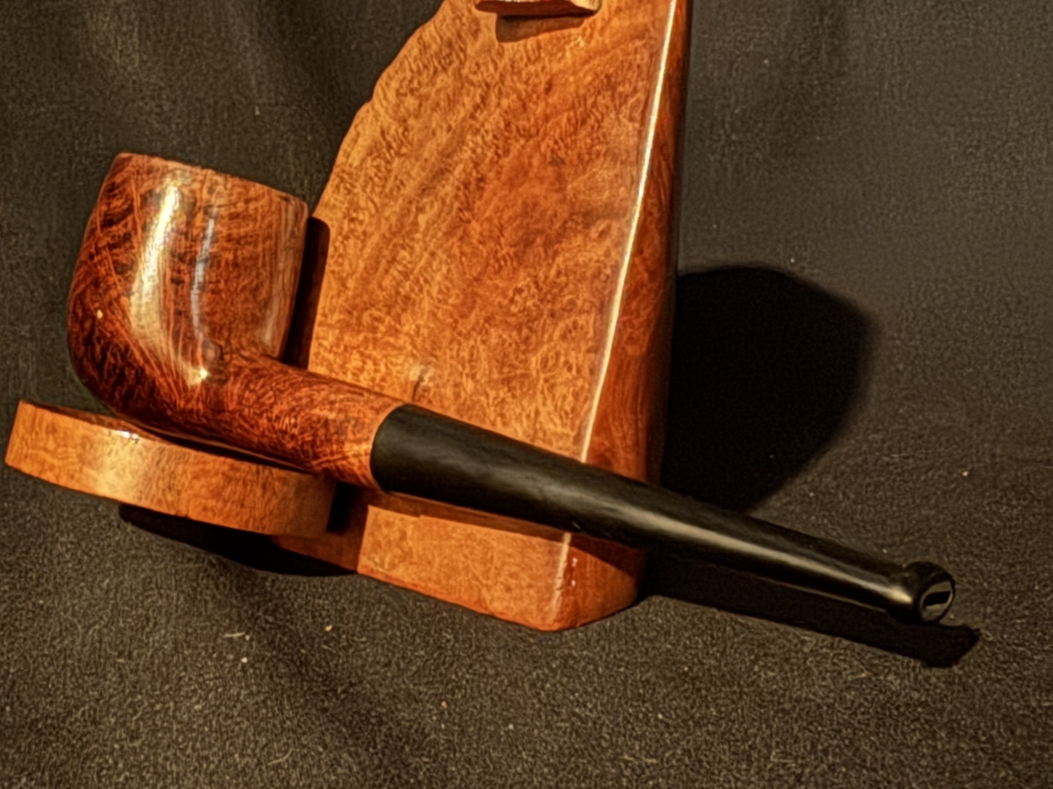 Real Briar Smooth Straight Pot Pipe - Vulcanite Tapered Fishtail Stem - Estate Pipe 7
