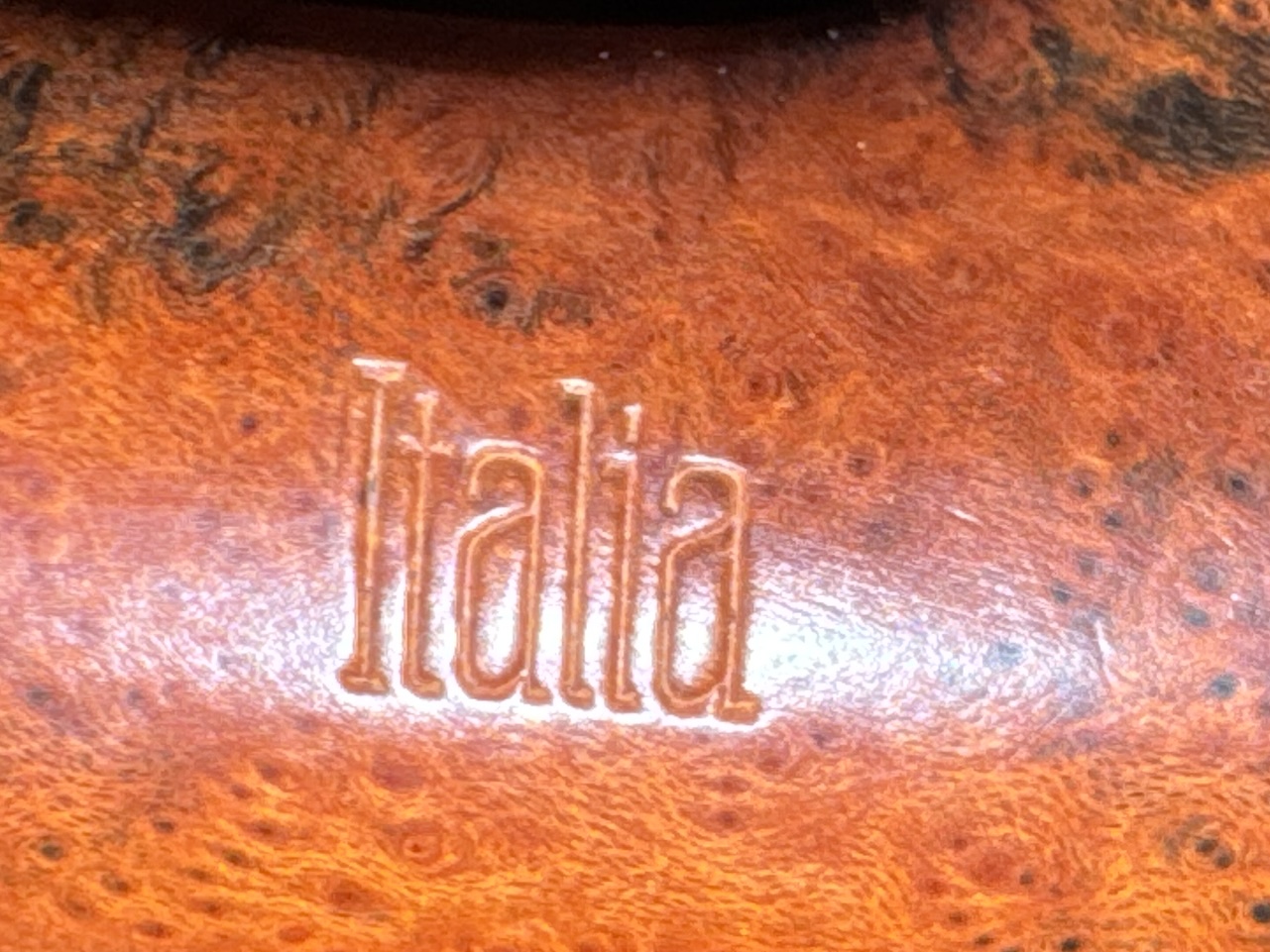 Raganella Milano B 36 Italia Smooth Full Bent Oom Paul Cylinder Estate Pipe, Vulcanite Saddle Stem 13